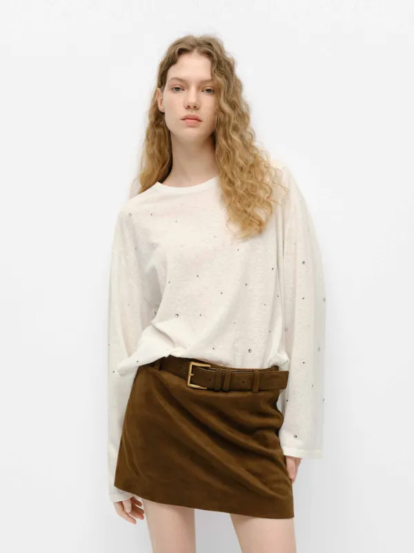 Crystal Detail Knitted Sweater sold by Mo&Co