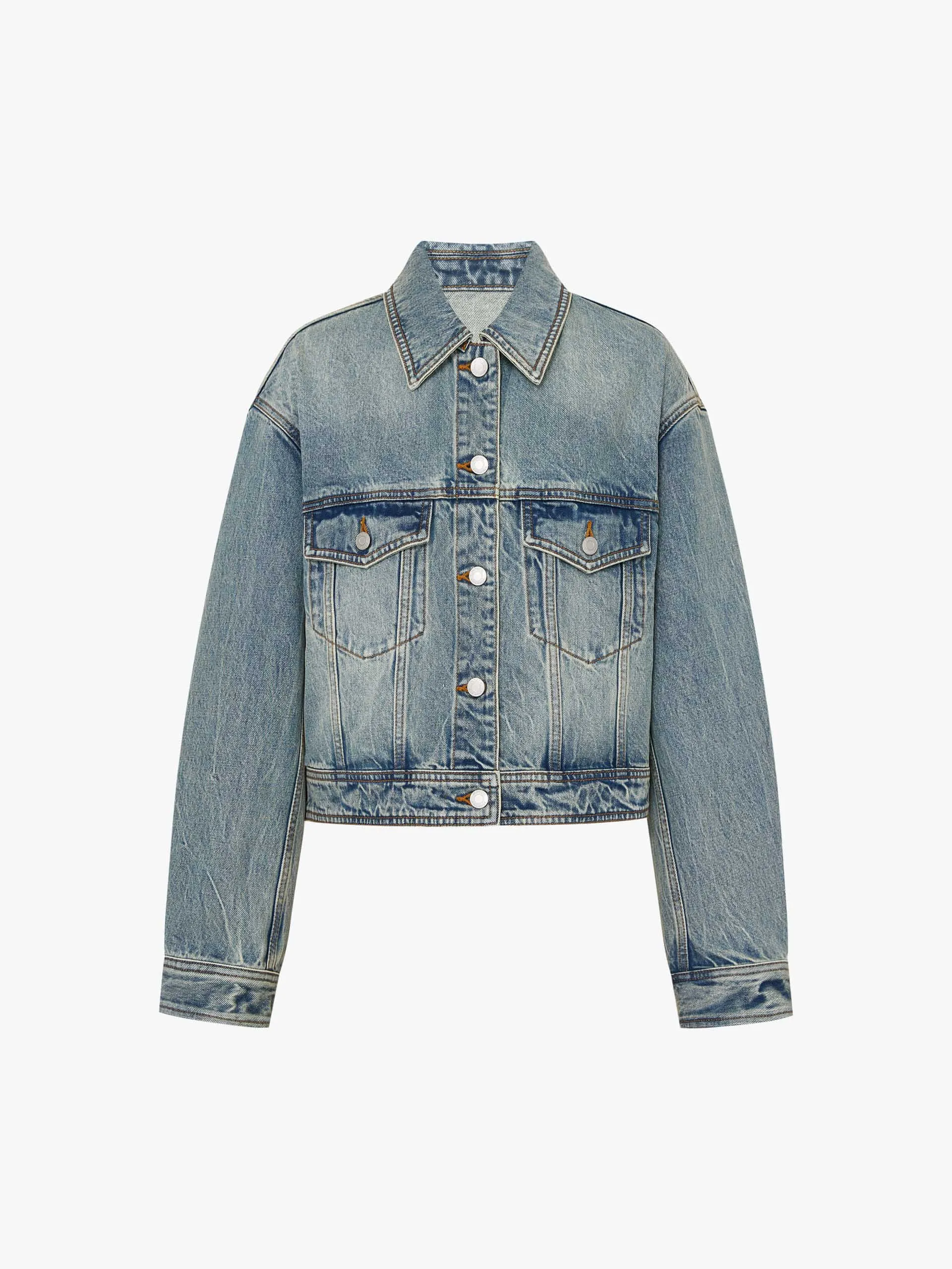 Front Pocket Denim Jacket sold by Mo&Co product image thumbnail 5
