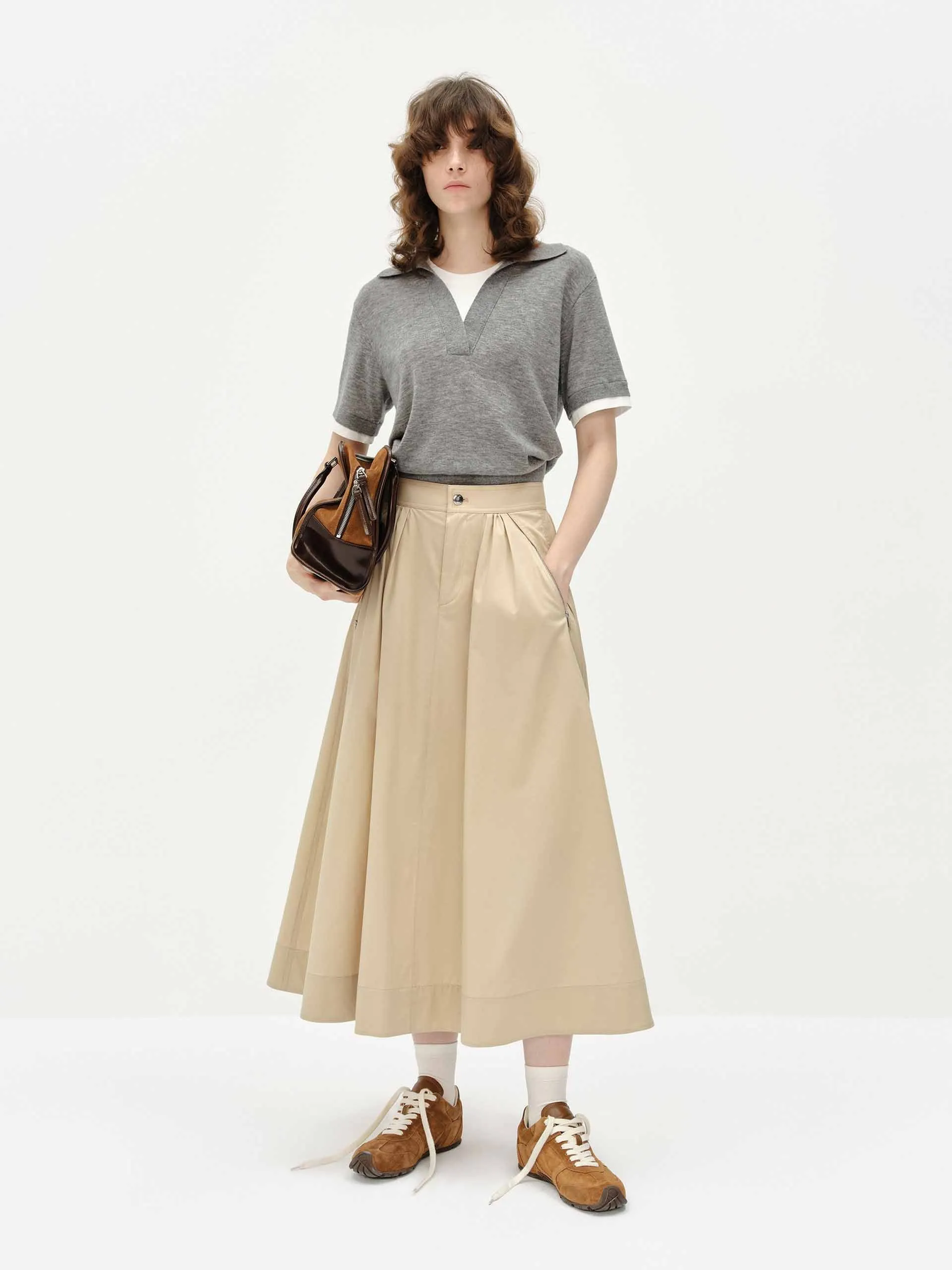Classic A-line Midi Skirt sold by Mo&Co product image thumbnail 2
