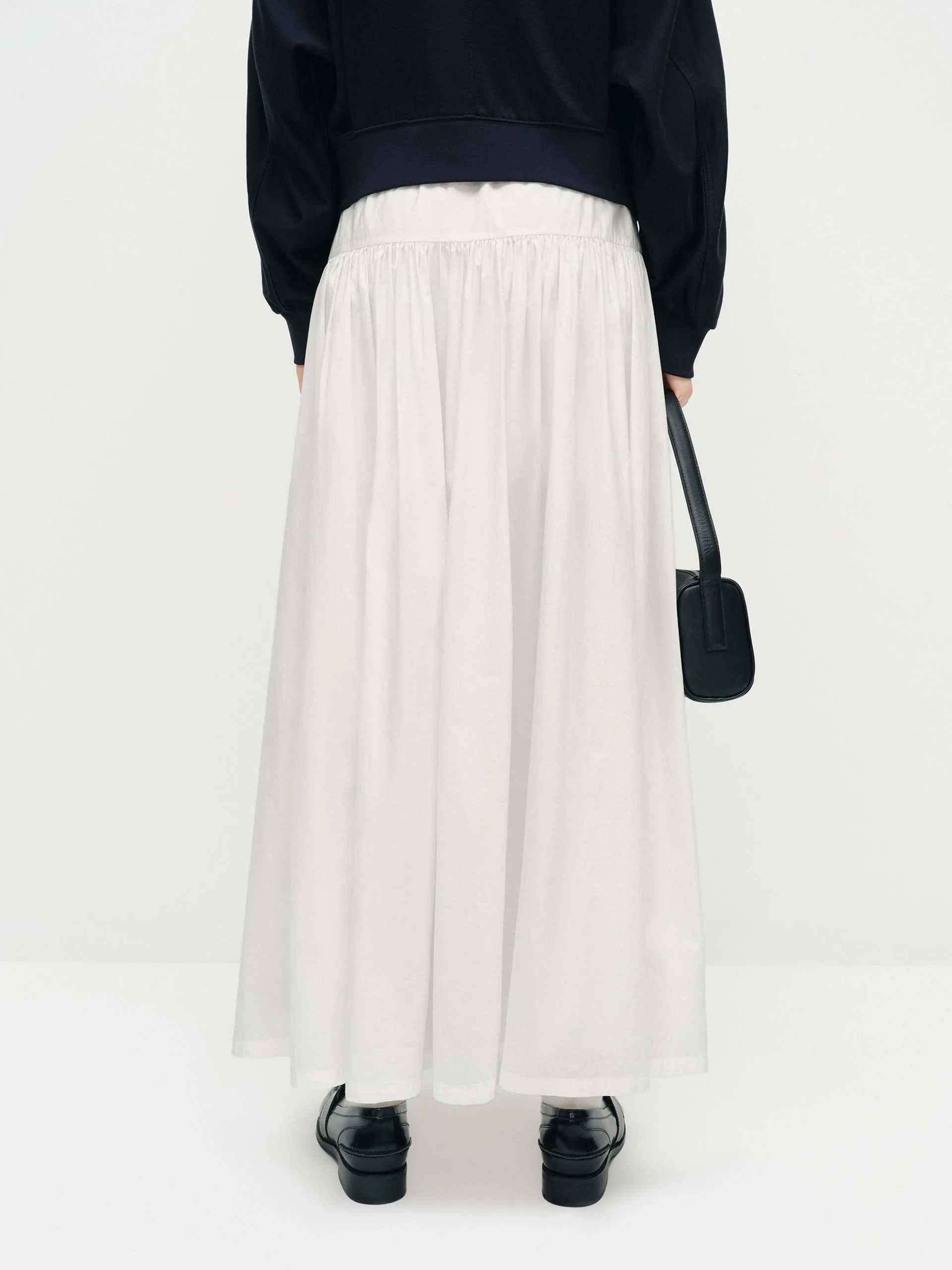 Drawstring A-line Maxi Skirt sold by Mo&Co product image thumbnail 3