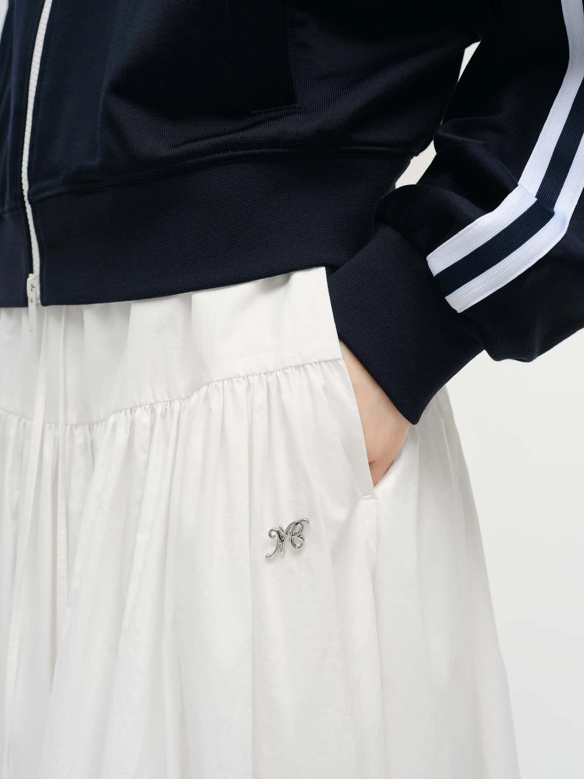 Drawstring A-line Maxi Skirt sold by Mo&Co product image thumbnail 4