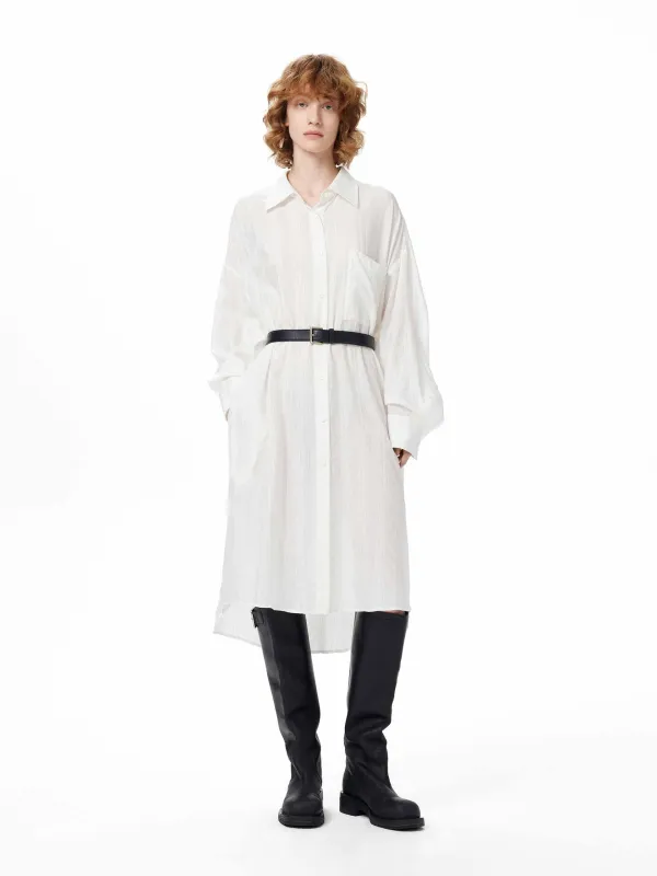Long Sleeves Shirt Dress sold by Mo&Co