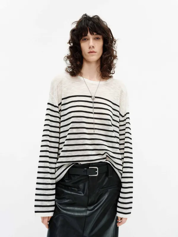 Lightweight Striped Sweater sold by Mo&Co