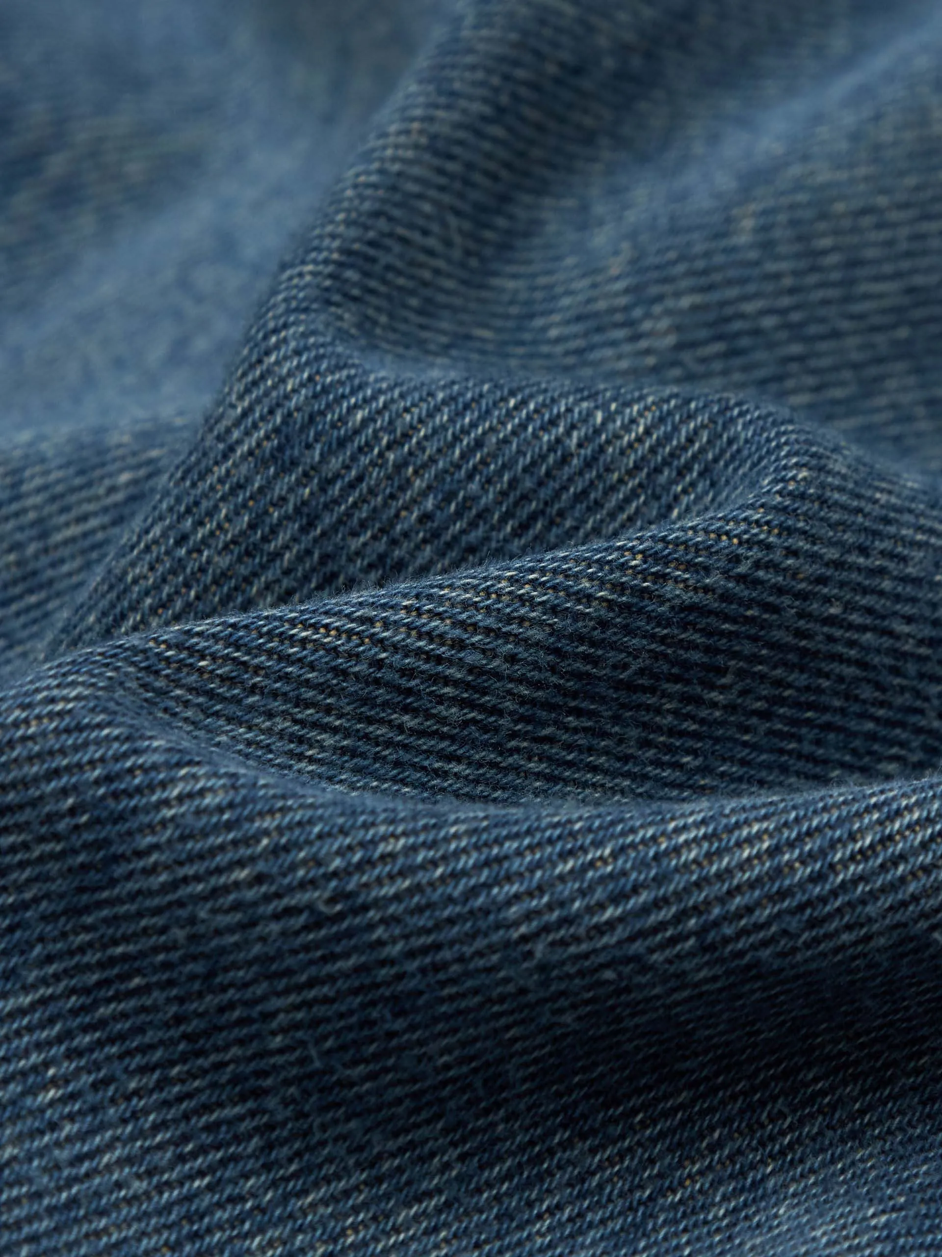 Lapel Collar Denim Jumpsuit sold by Mo&Co product image thumbnail 4