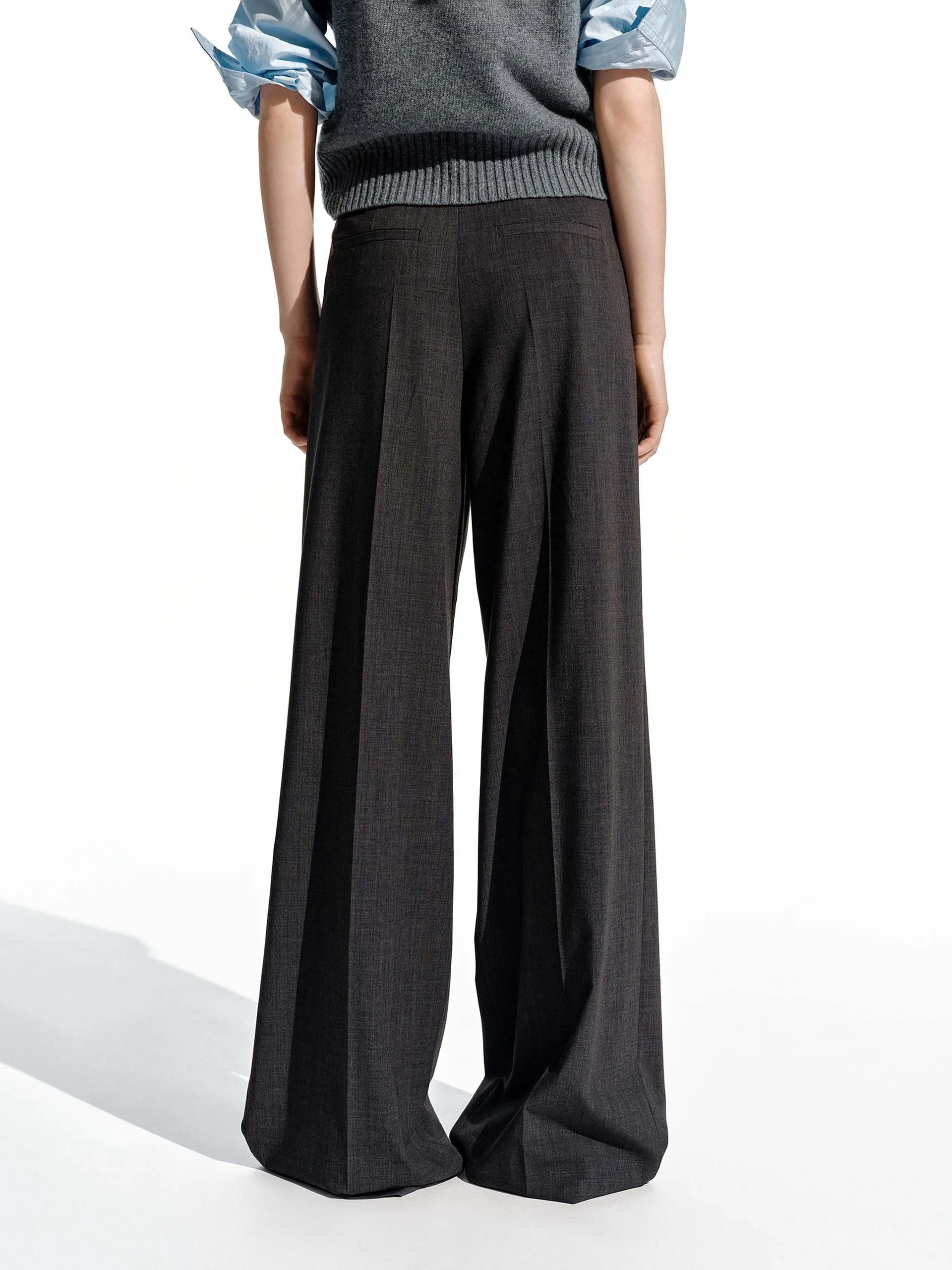 Relaxed Wide Leg Trousers sold by Mo&Co product image thumbnail 3