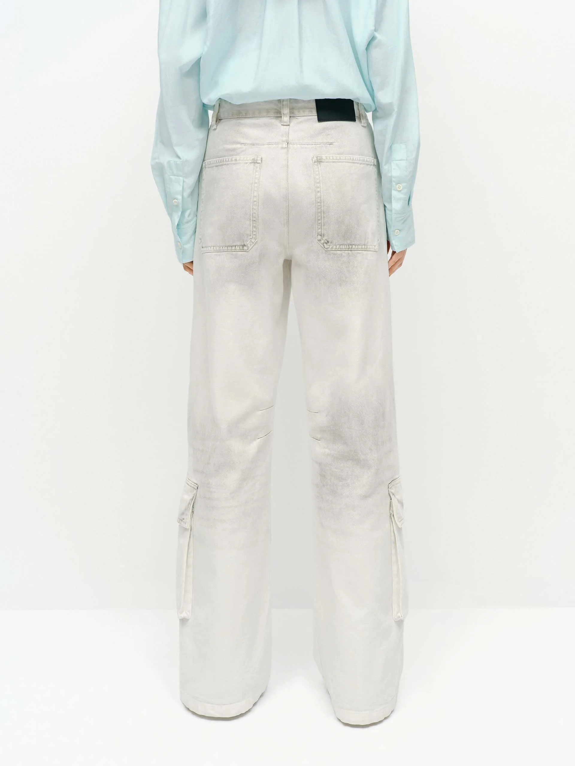 Sprayed Detail Cargo Jeans sold by Mo&Co product image thumbnail 3