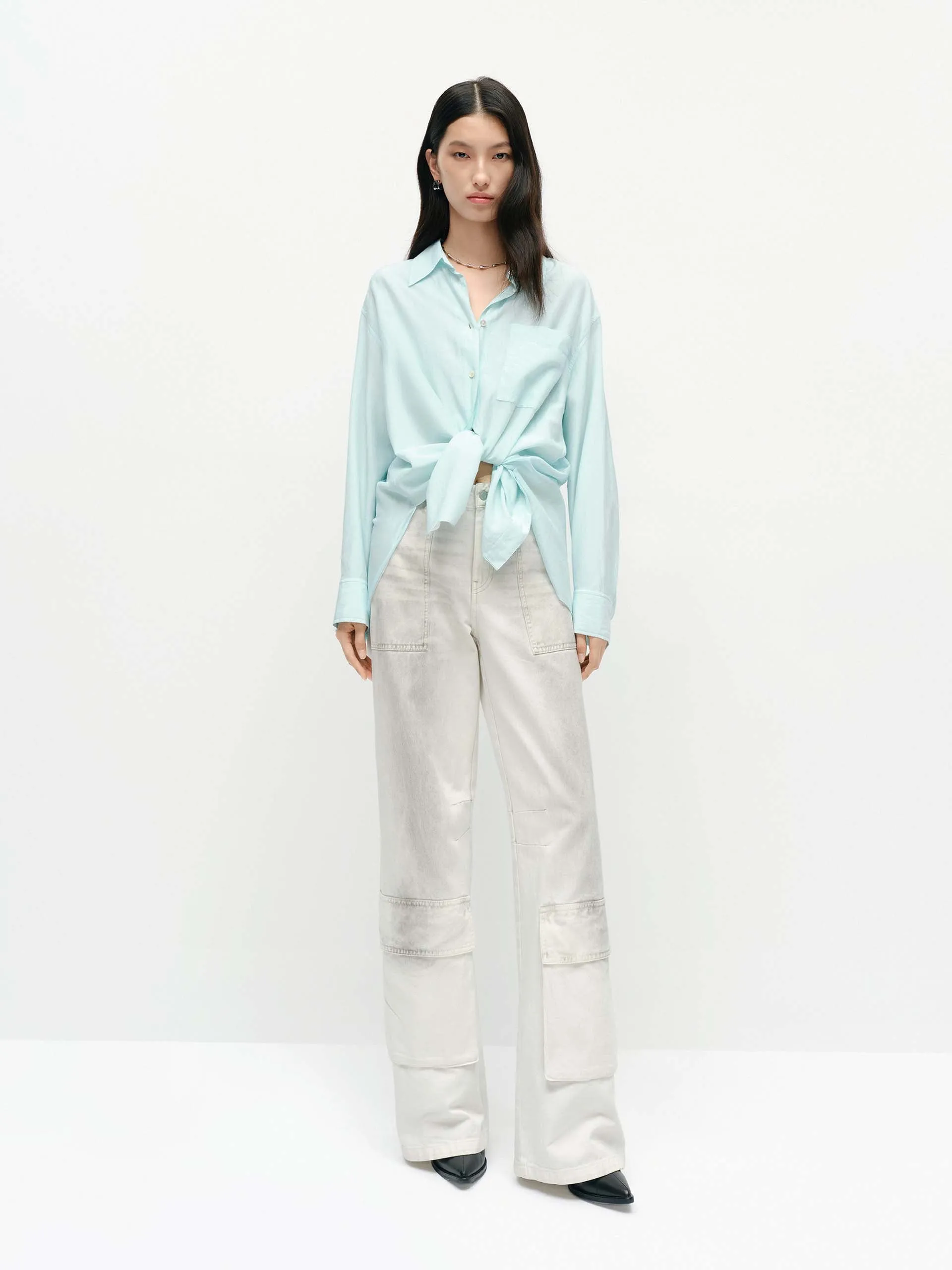 Sprayed Detail Cargo Jeans sold by Mo&Co product image thumbnail 2