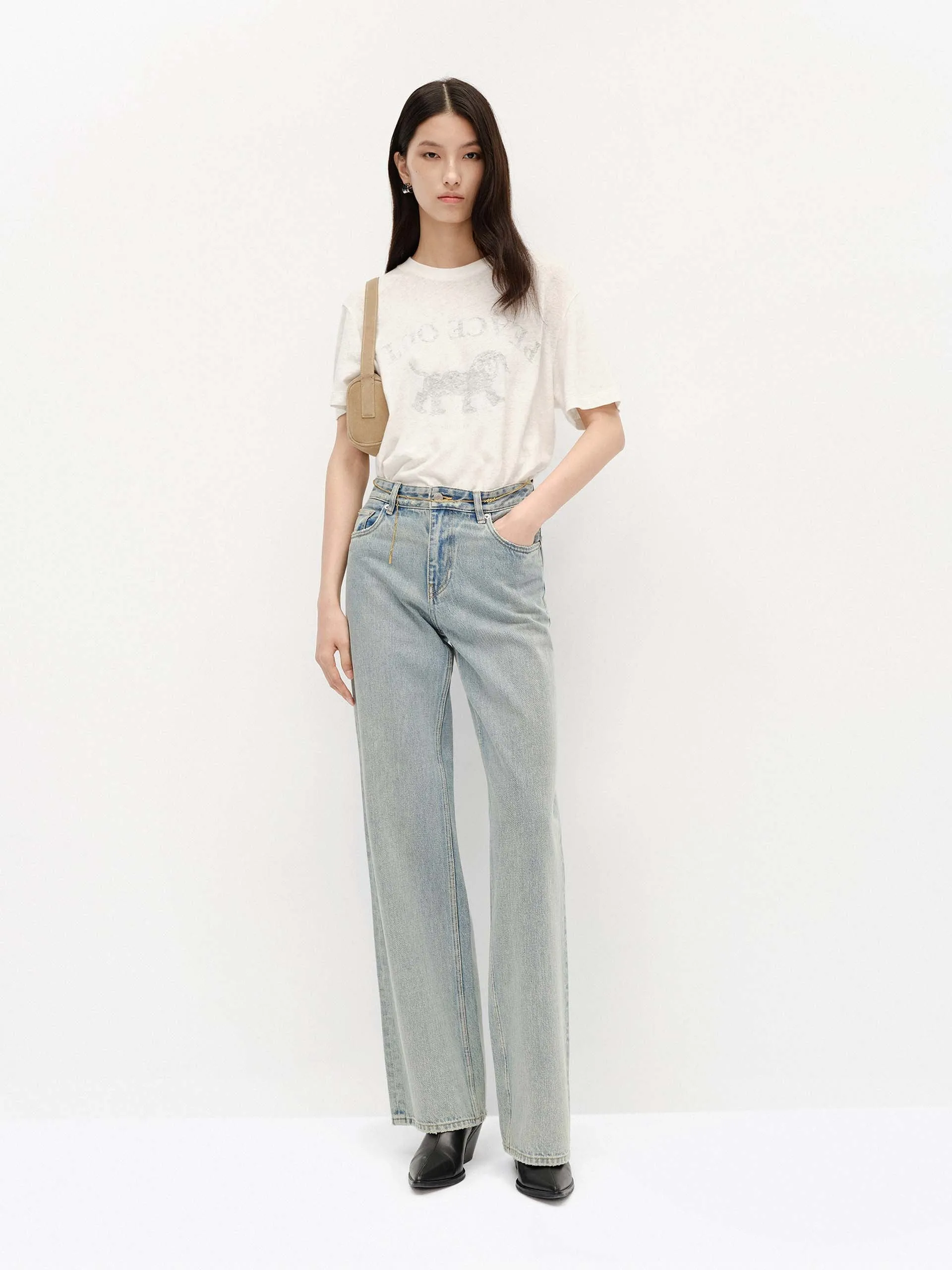 Straight Cut Cotton Jeans sold by Mo&Co product image thumbnail 2