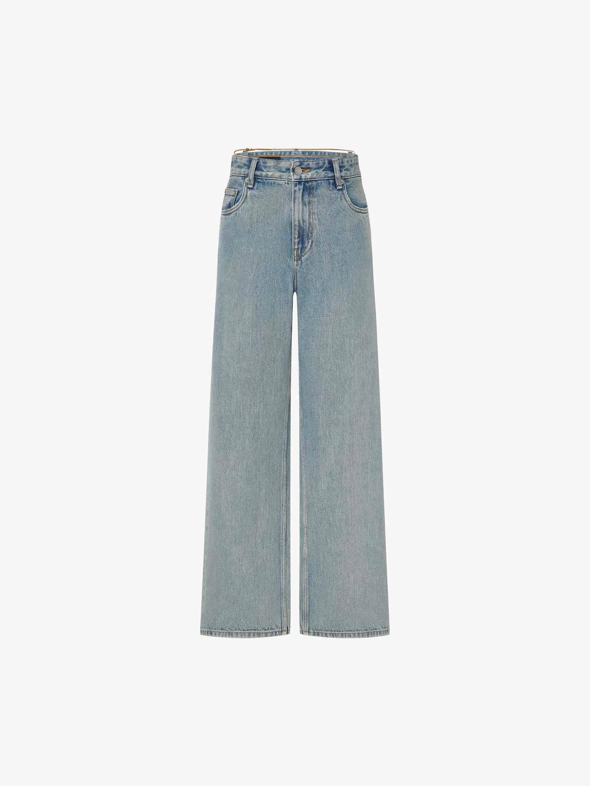 Straight Cut Cotton Jeans sold by Mo&Co product image thumbnail 5