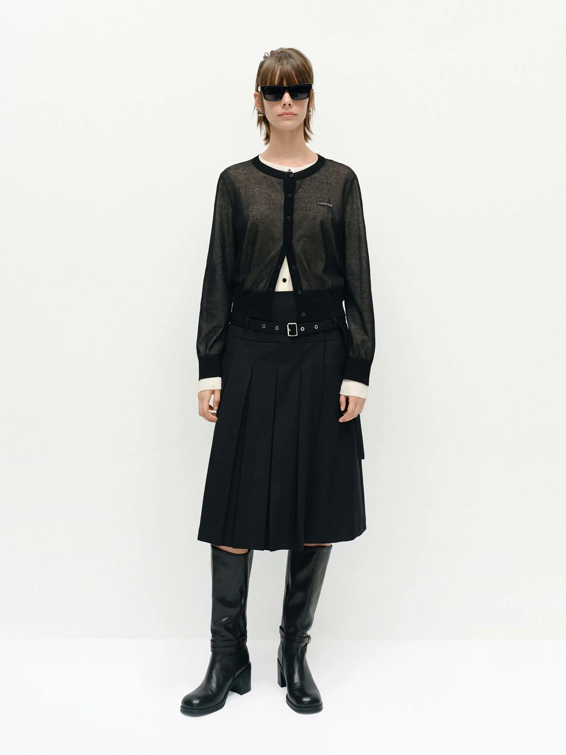 Round Neck Cardigan Set sold by Mo&Co product image thumbnail 2