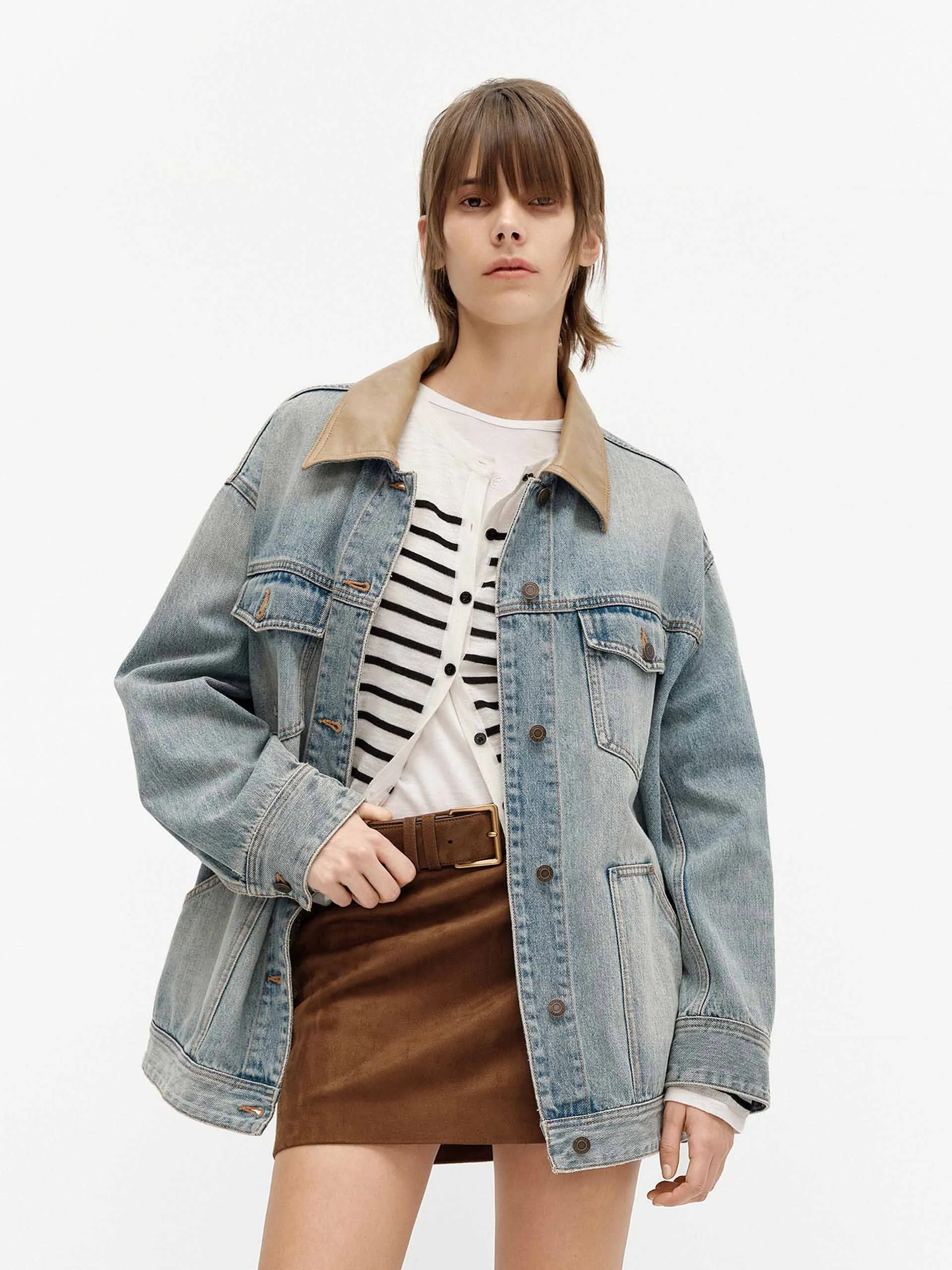 Relaxed Cotton Jacket sold by Mo&Co