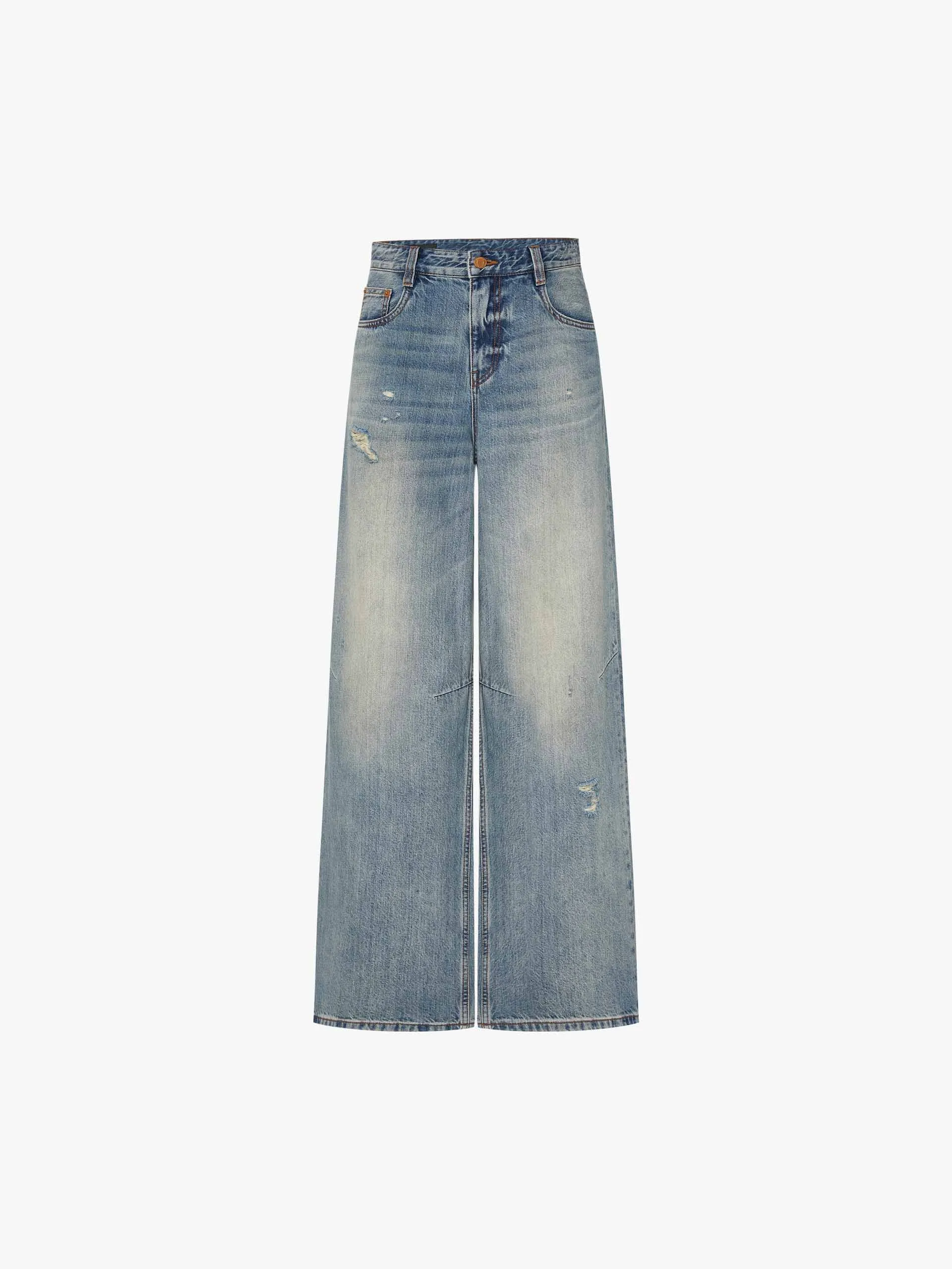 Wide Leg Blue Denim Jeans sold by Mo&Co product image thumbnail 5