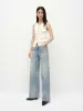 Straight Pure Cotton Jeans sold by Mo&Co