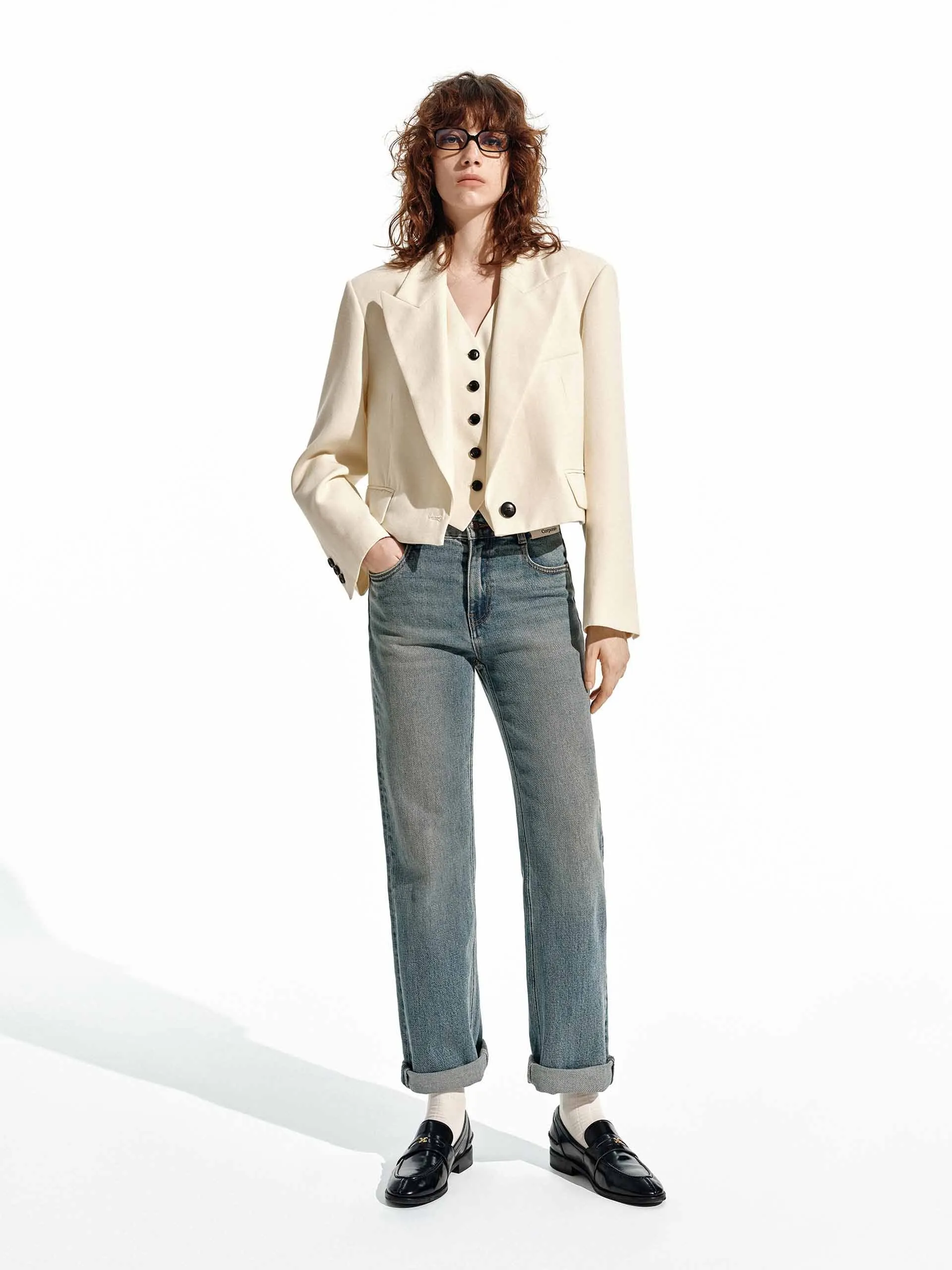 Letter Pocket Straight Jeans sold by Mo&Co product image thumbnail 2