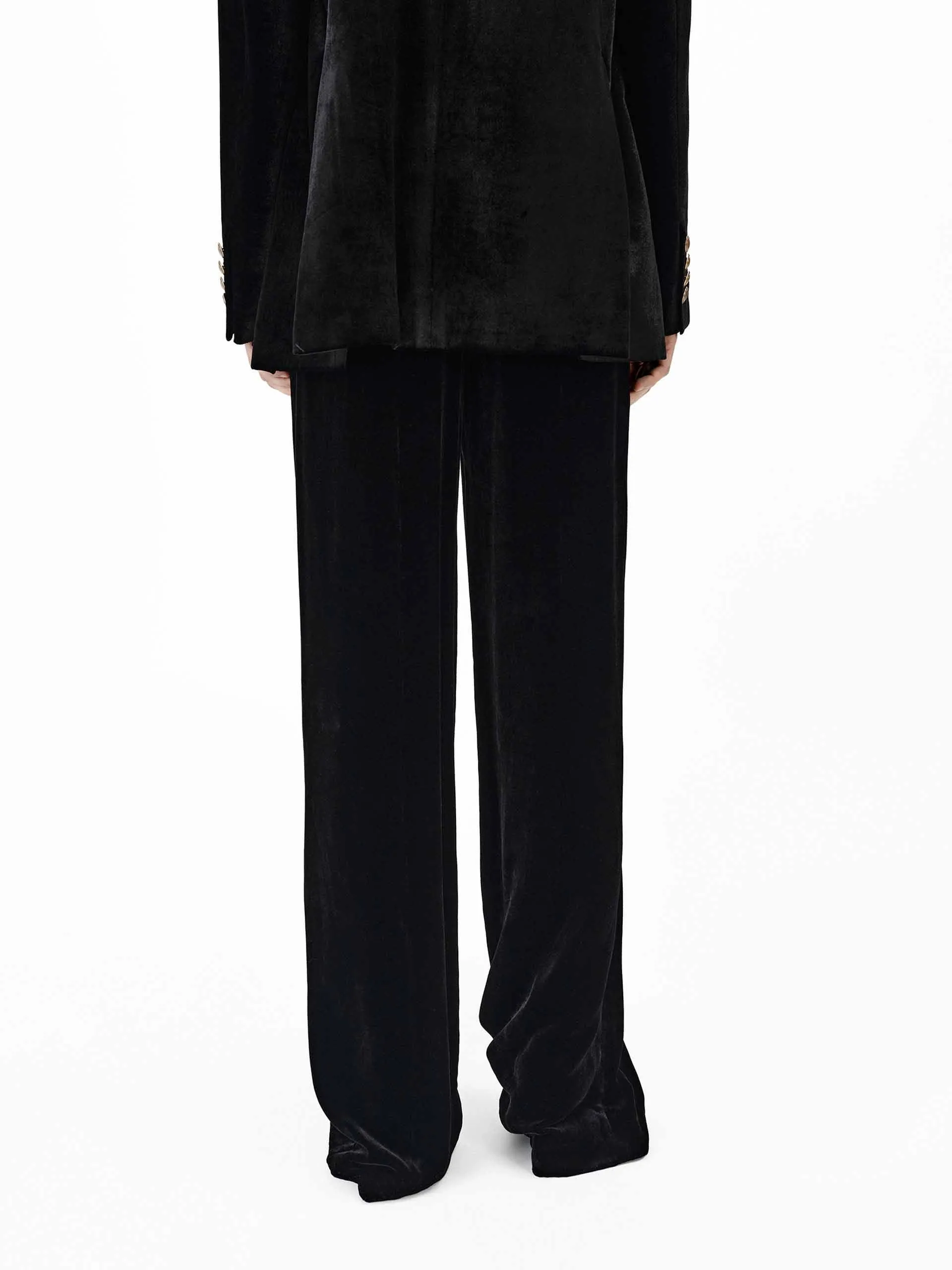 Straight Velvet Pants sold by Mo&Co product image thumbnail 3