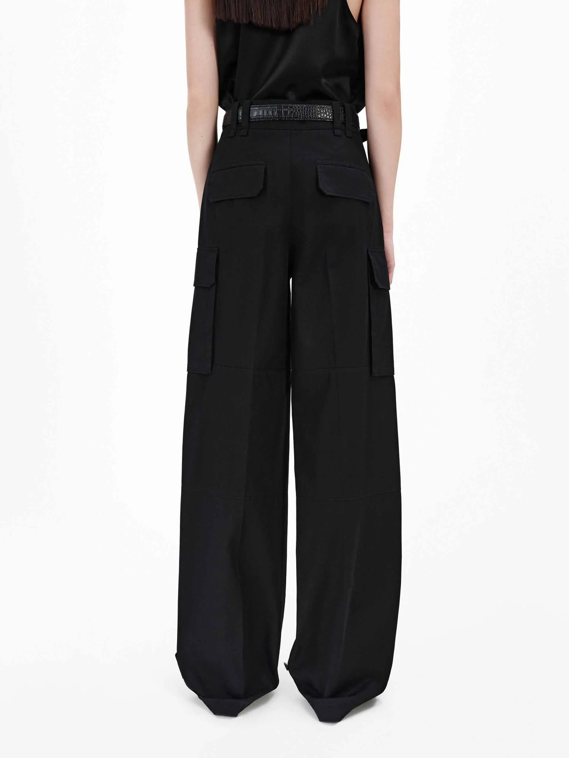 Relaxed Cotton Cargo Pants sold by Mo&Co product image thumbnail 3