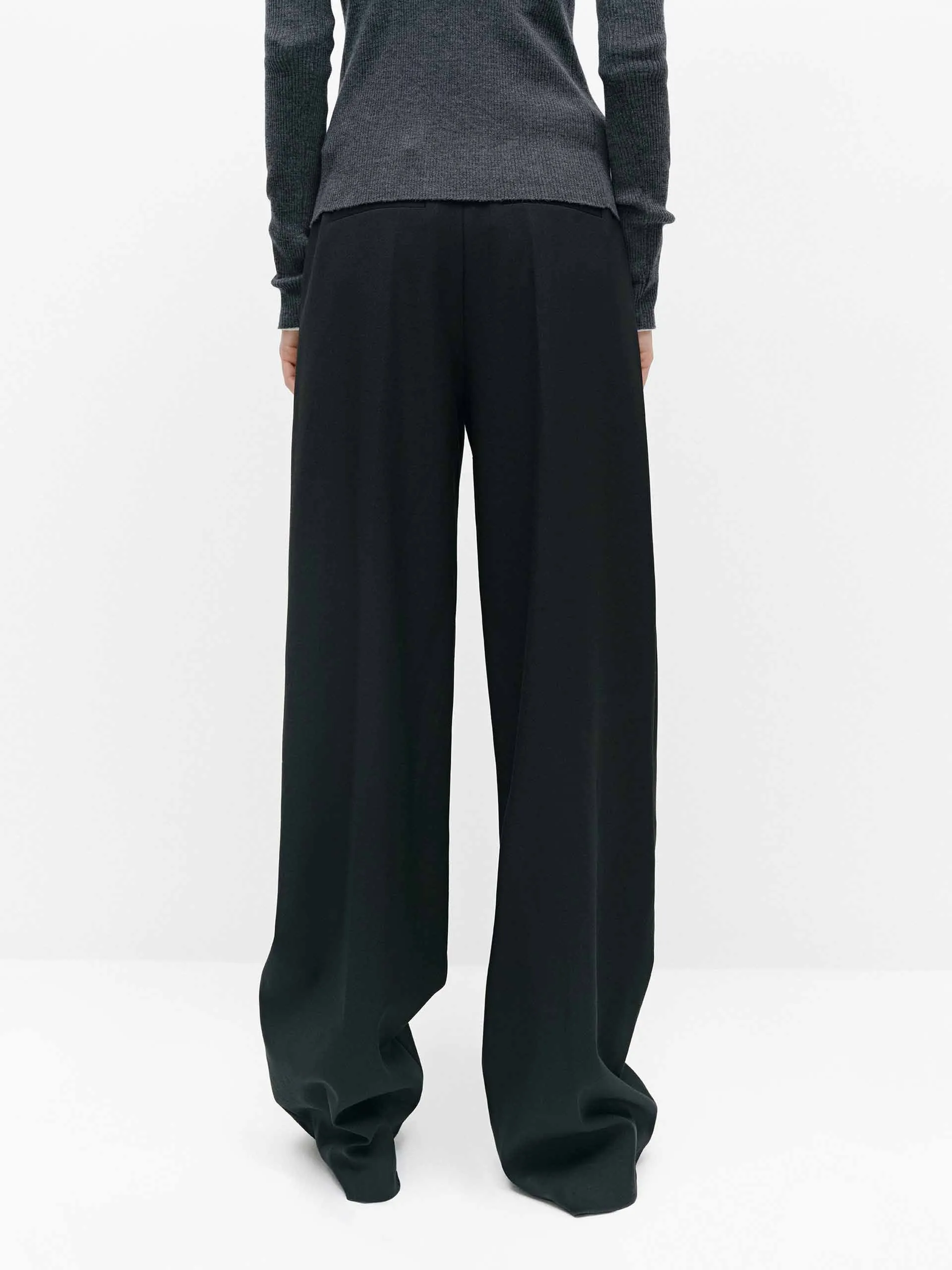 Relaxed Wool Blend Pants sold by Mo&Co product image thumbnail 3