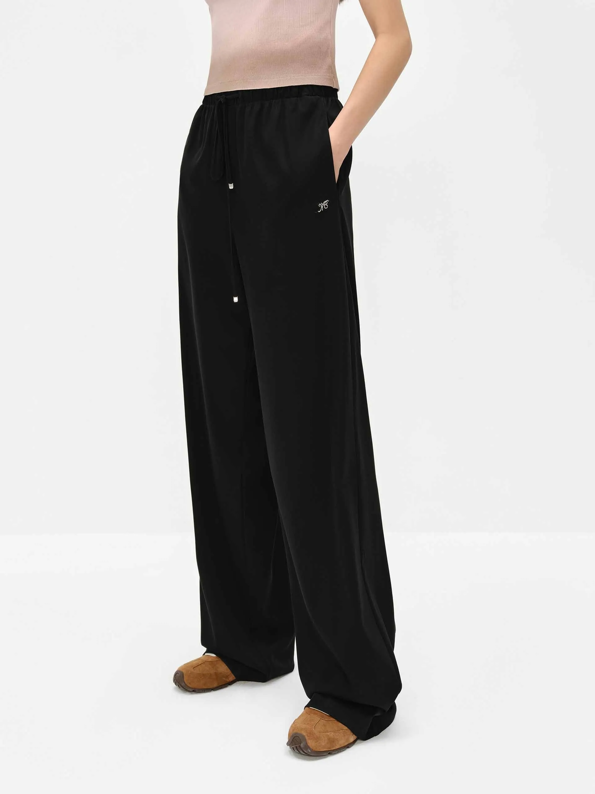 Cotton Blend Relaxed Pants sold by Mo&Co product image thumbnail 4