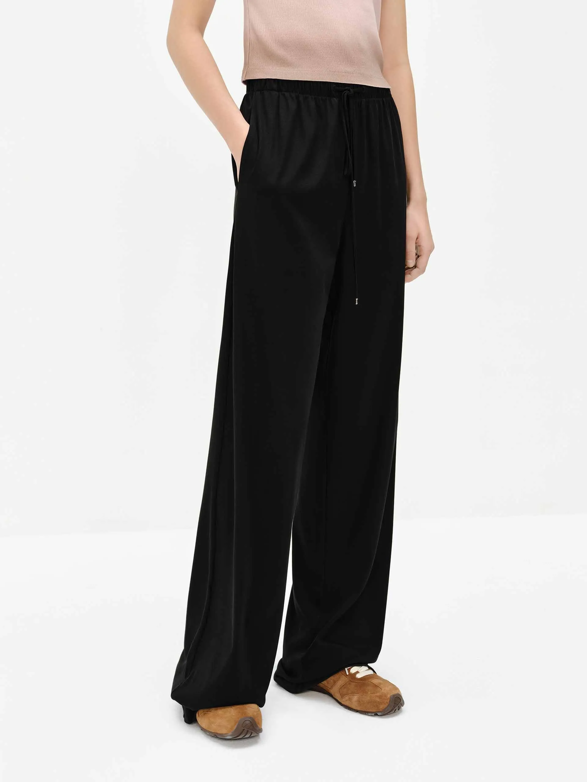 Cotton Blend Relaxed Pants sold by Mo&Co product image thumbnail 5