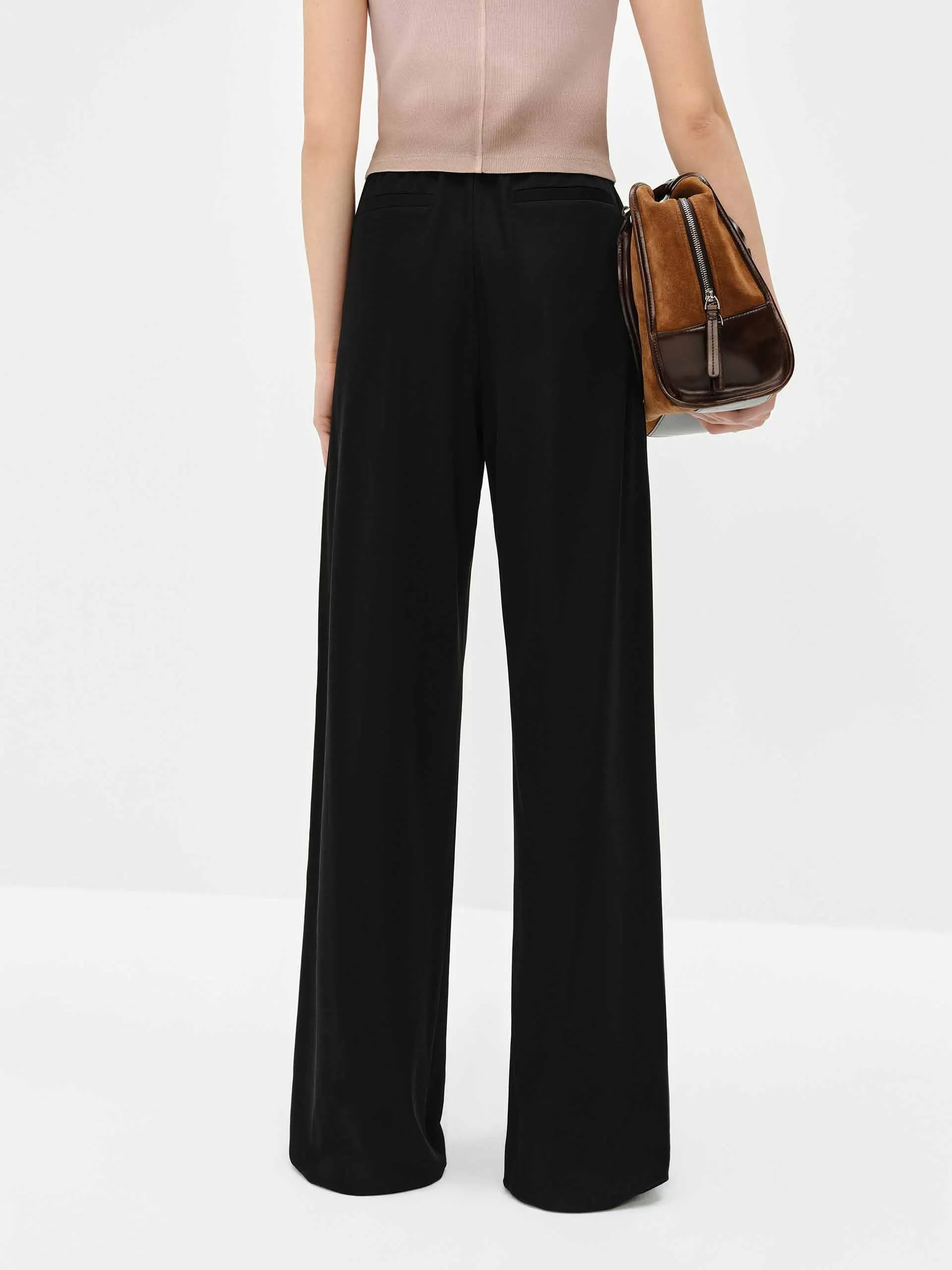 Cotton Blend Relaxed Pants sold by Mo&Co product image thumbnail 3