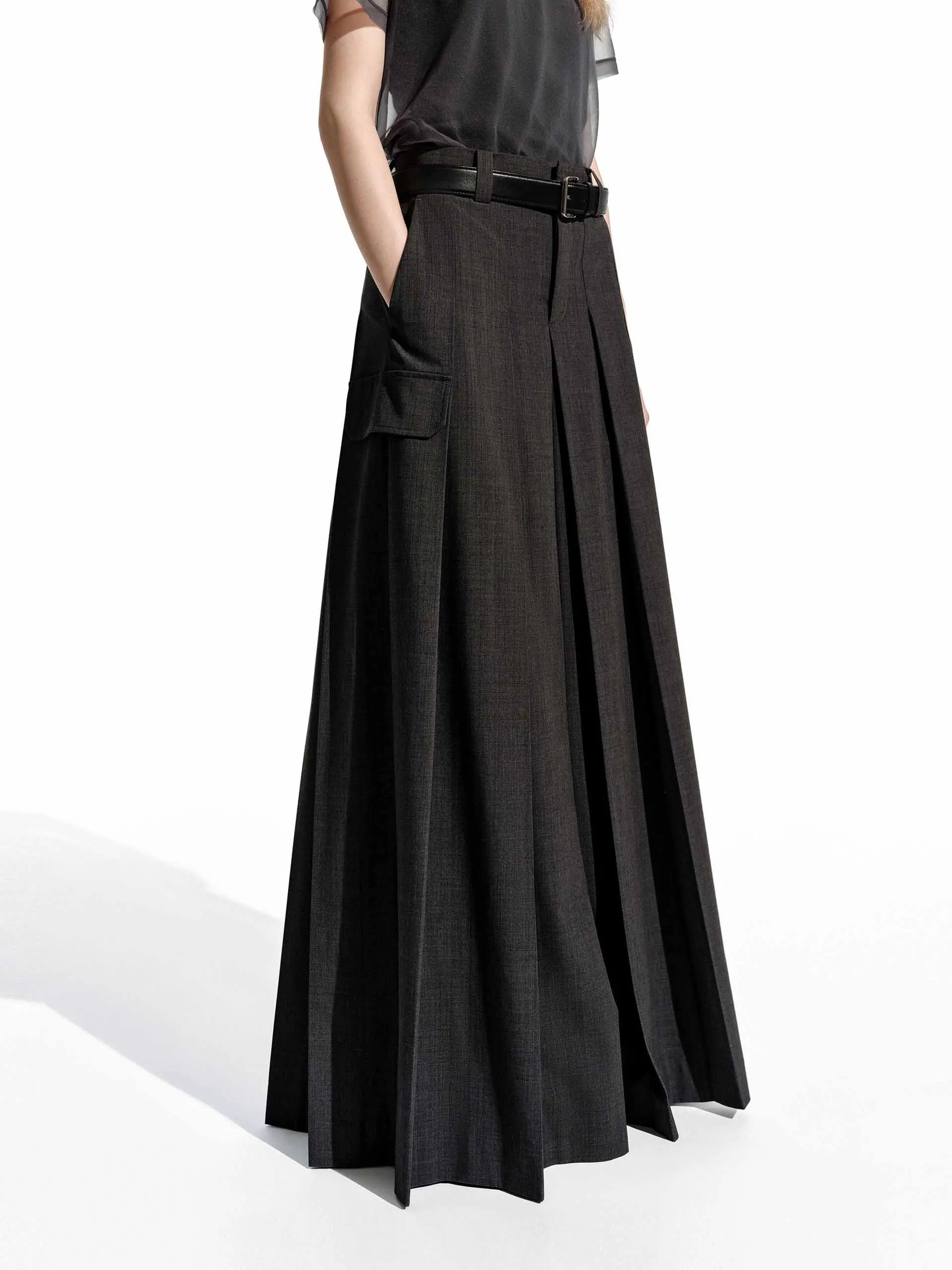 Wide Leg Pleated Pants sold by Mo&Co product image thumbnail 5