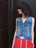 Vintage Washed Denim Waistcoat sold by Mo&Co