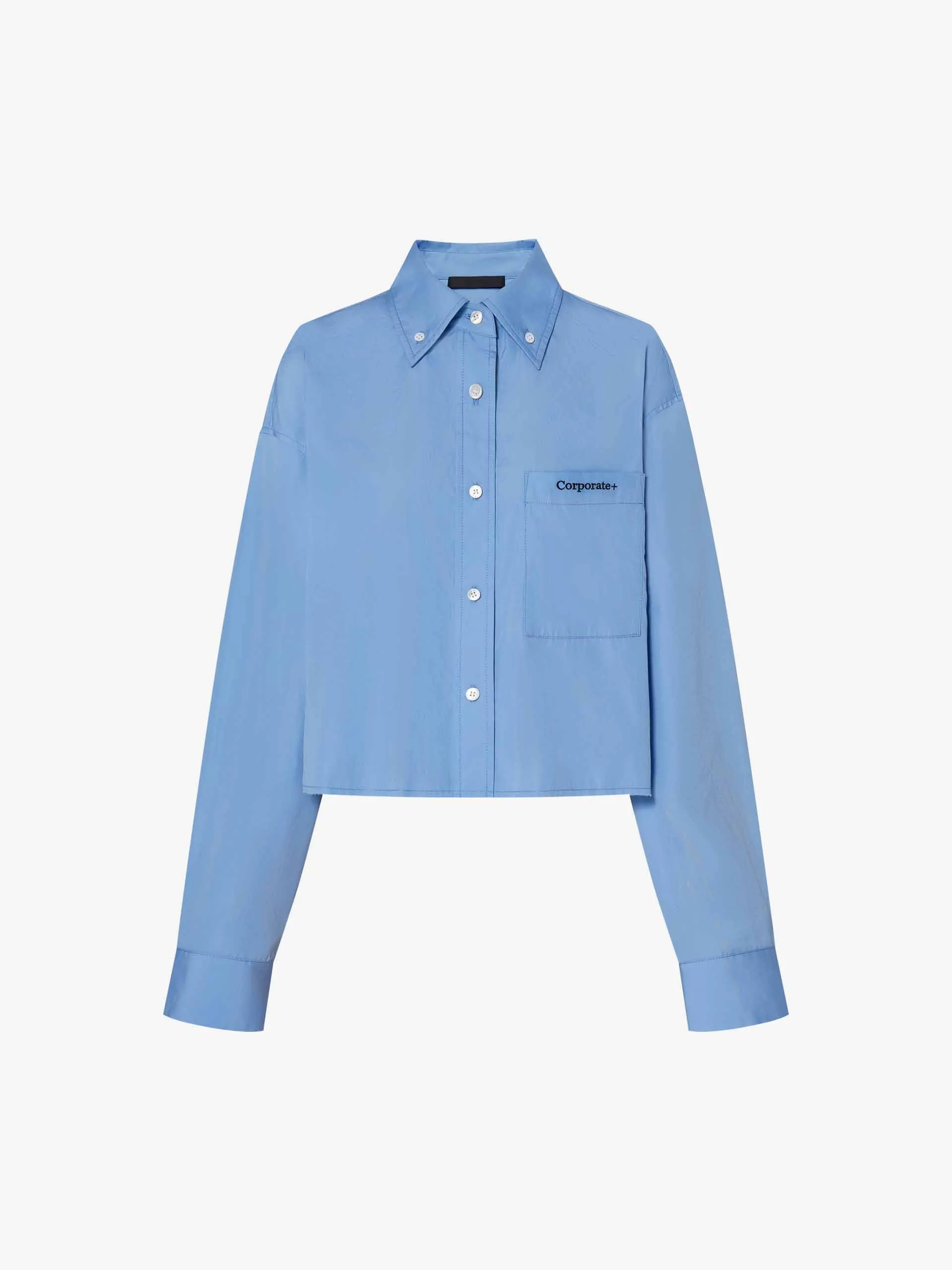 Cropped Cotton Shirt sold by Mo&Co product image thumbnail 5