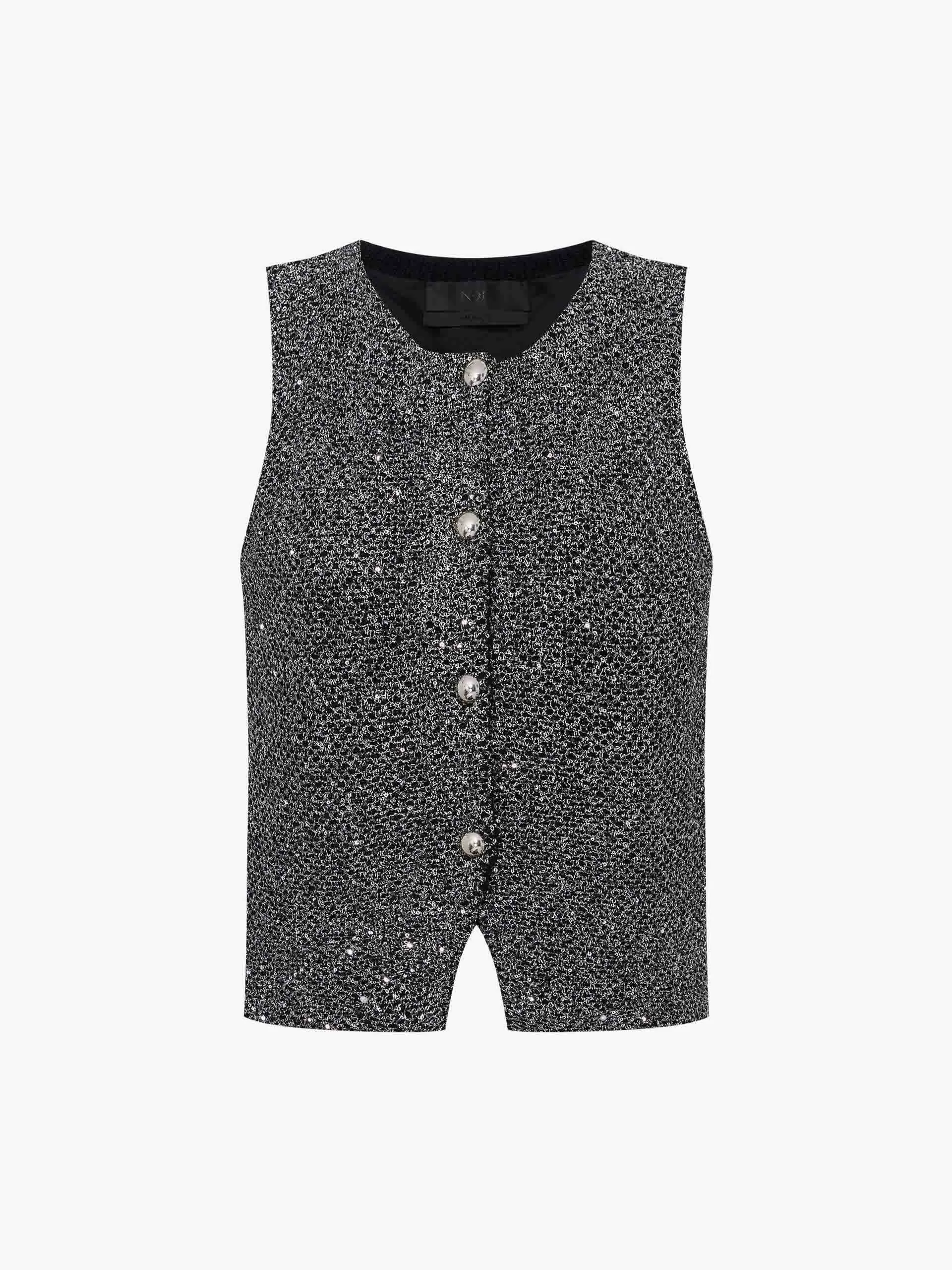 Cropped Knit Waistcoat sold by Mo&Co product image thumbnail 5