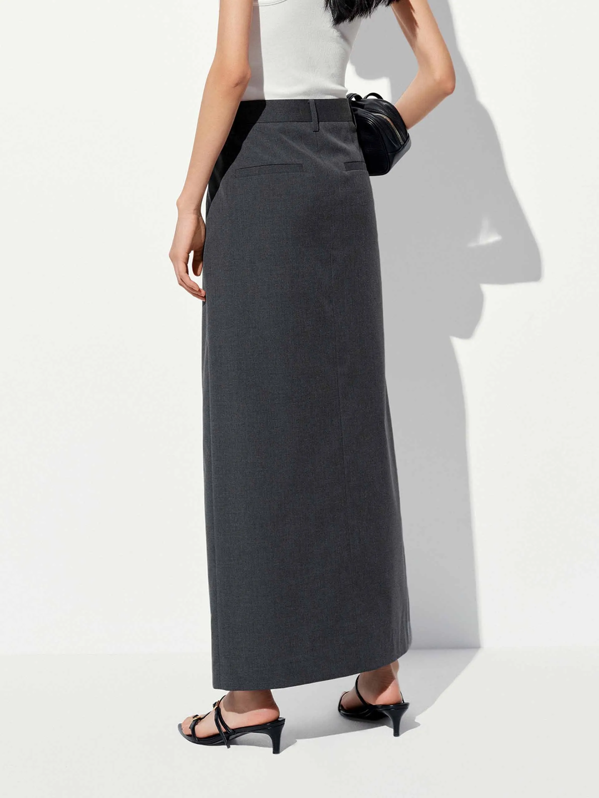 Front Slit Maxi Skirt sold by Mo&Co product image thumbnail 3