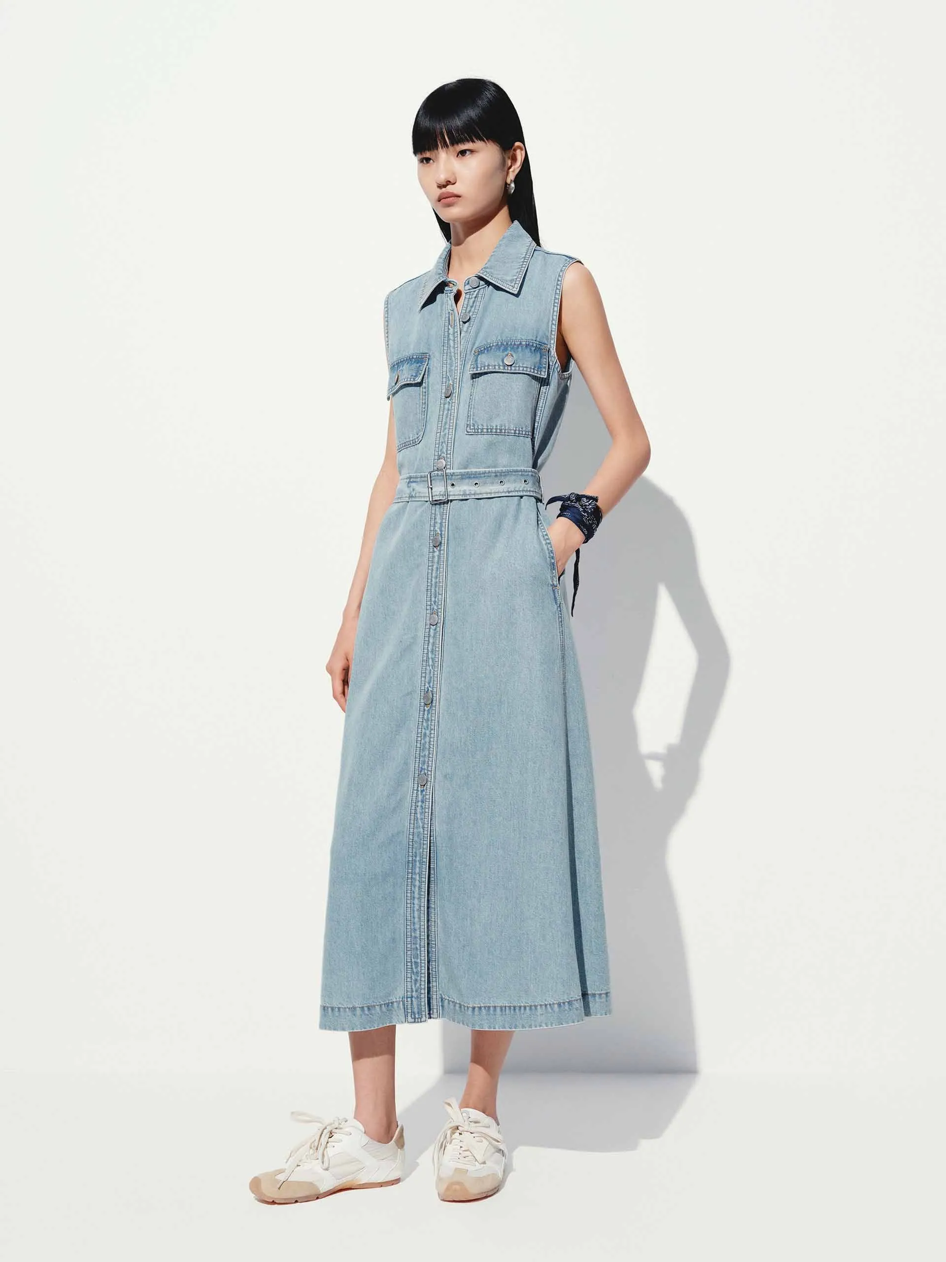 Include Belted Midi Dress sold by Mo&Co product image thumbnail 2