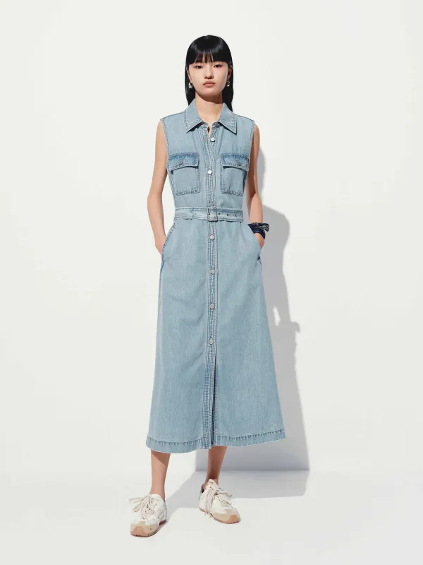 Include Belted Midi Dress sold by Mo&Co