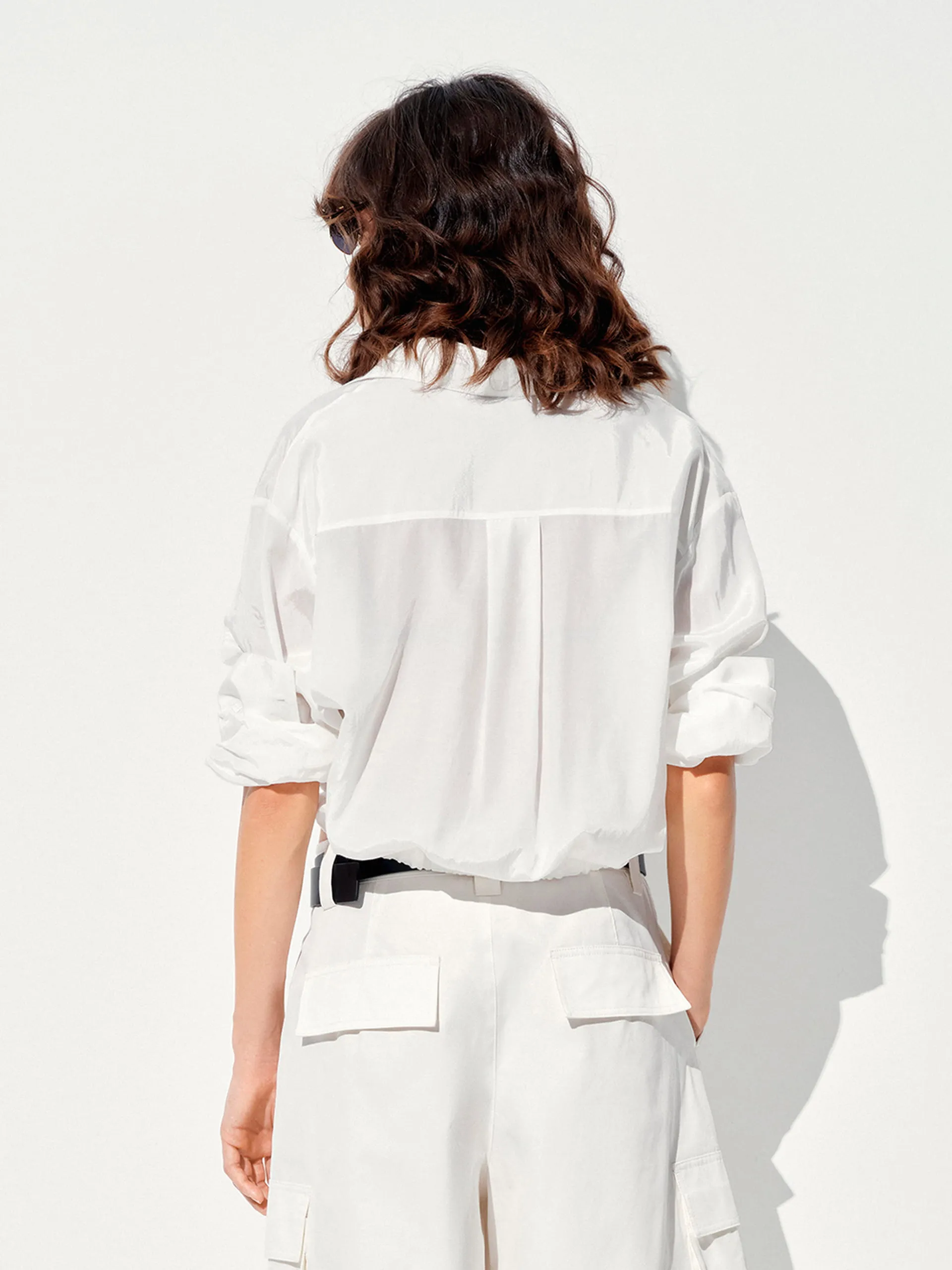 Wrap Detail Cropped Blouse sold by Mo&Co product image thumbnail 3