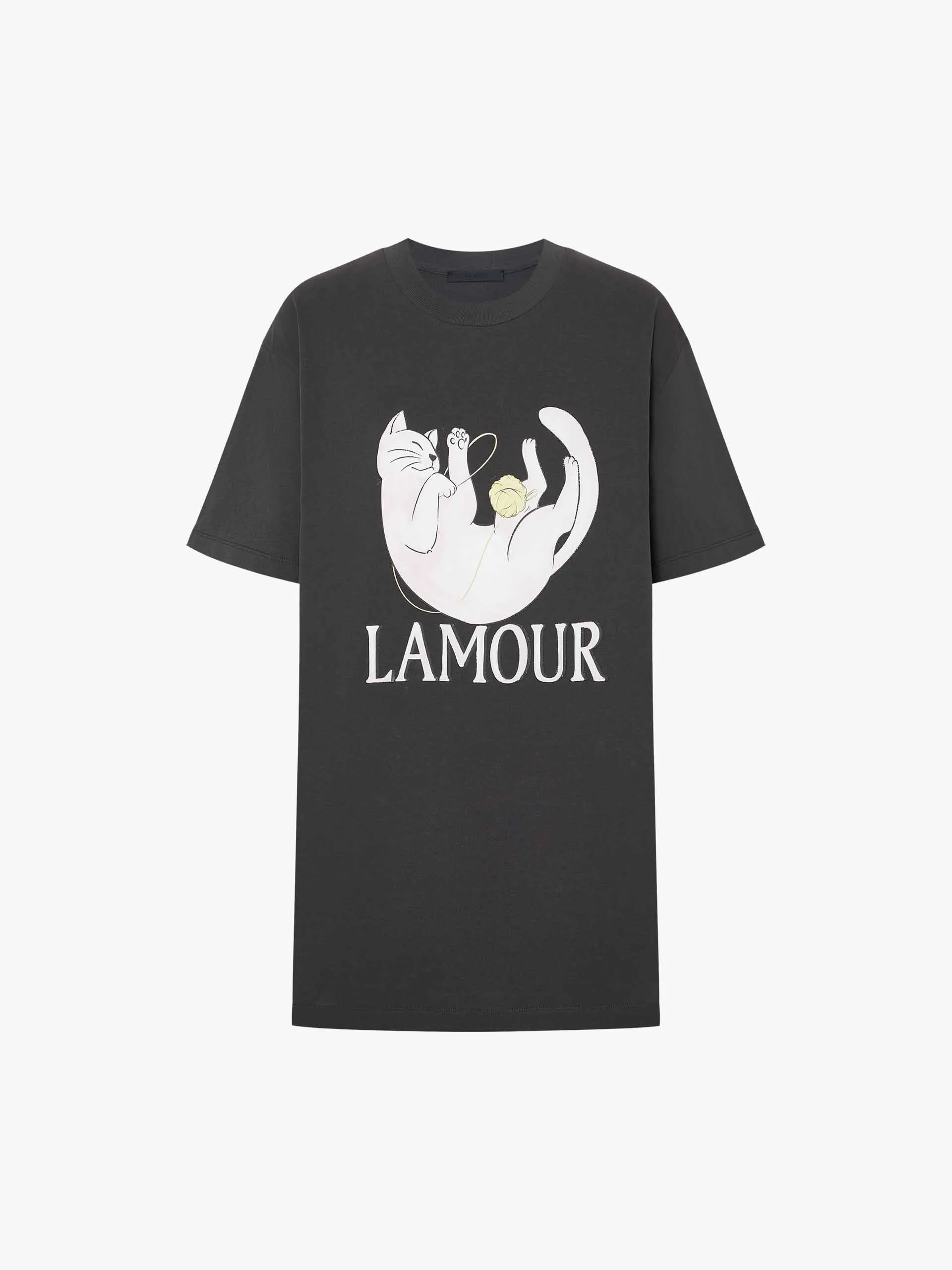 Cat Print Cotton T-shirt sold by Mo&Co product image thumbnail 5