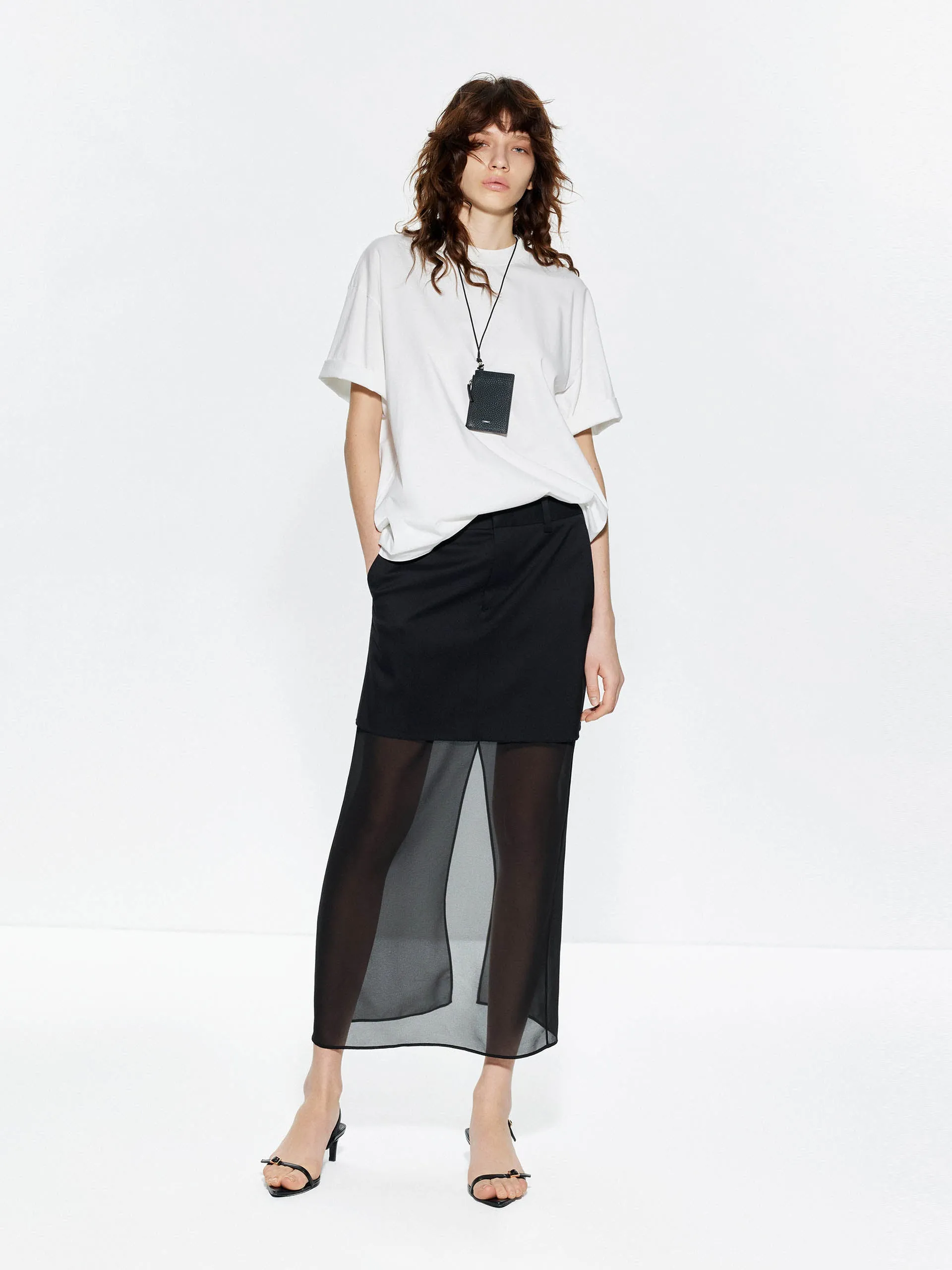 Round Neck Midi Length T-shirt sold by Mo&Co product image thumbnail 2