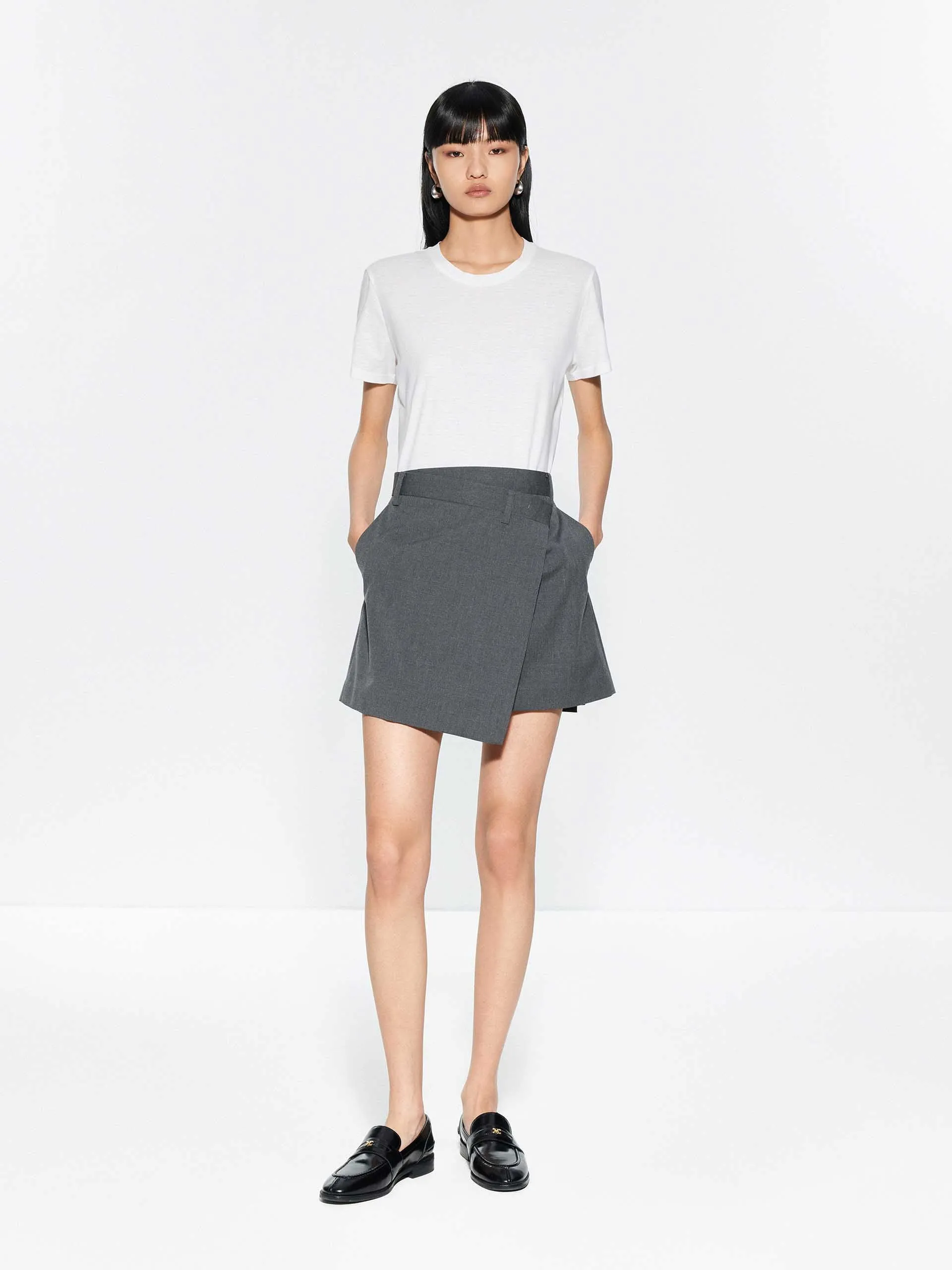 Wrap Detail Mini Skirt sold by Mo&Co product image thumbnail 2