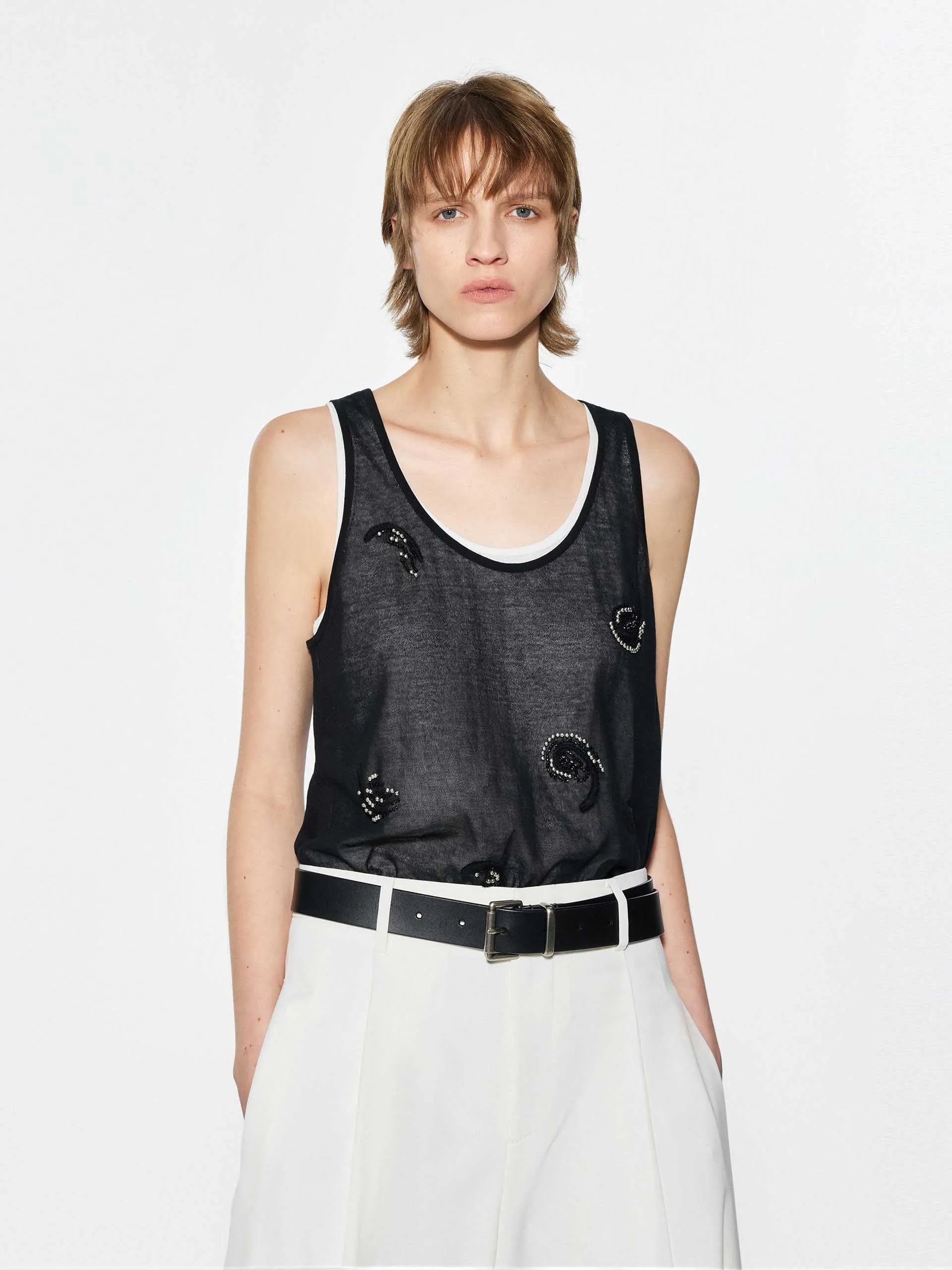 Two Piece Sleeveless Top sold by Mo&Co