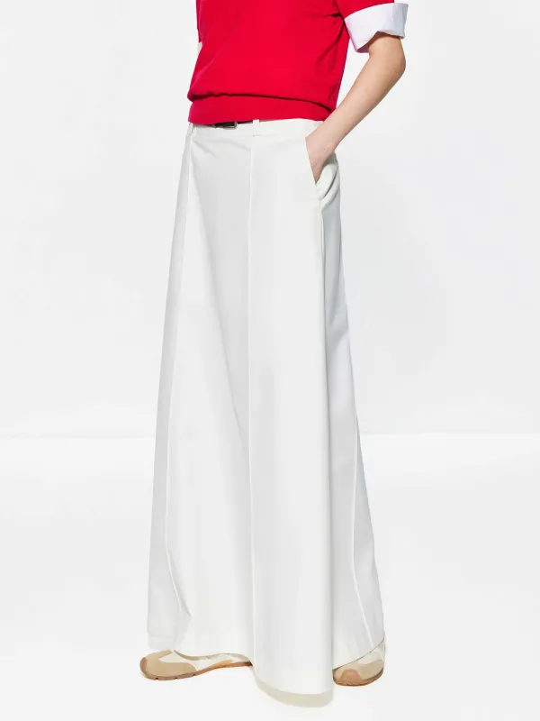 Include Belt Back Slit Maxi Skirt sold by Mo&Co