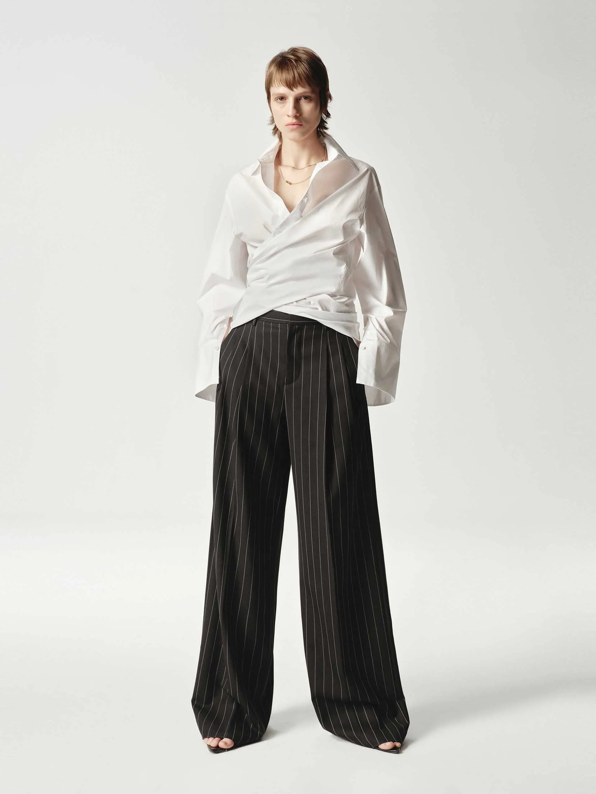 V-neck Cross Front Shirt sold by Mo&Co product image thumbnail 2