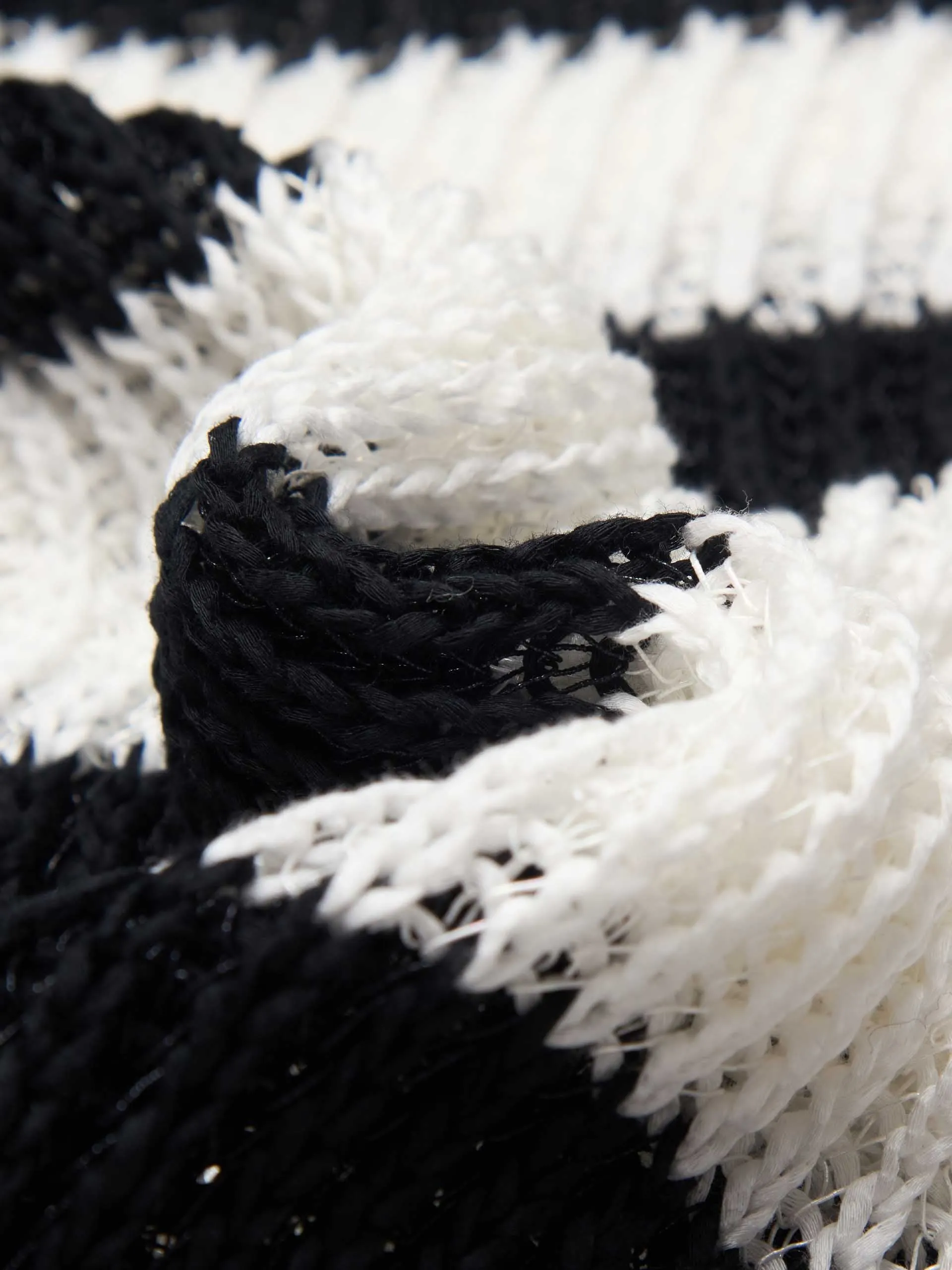 Striped Distressed Knit Sweater sold by Mo&Co product image thumbnail 5