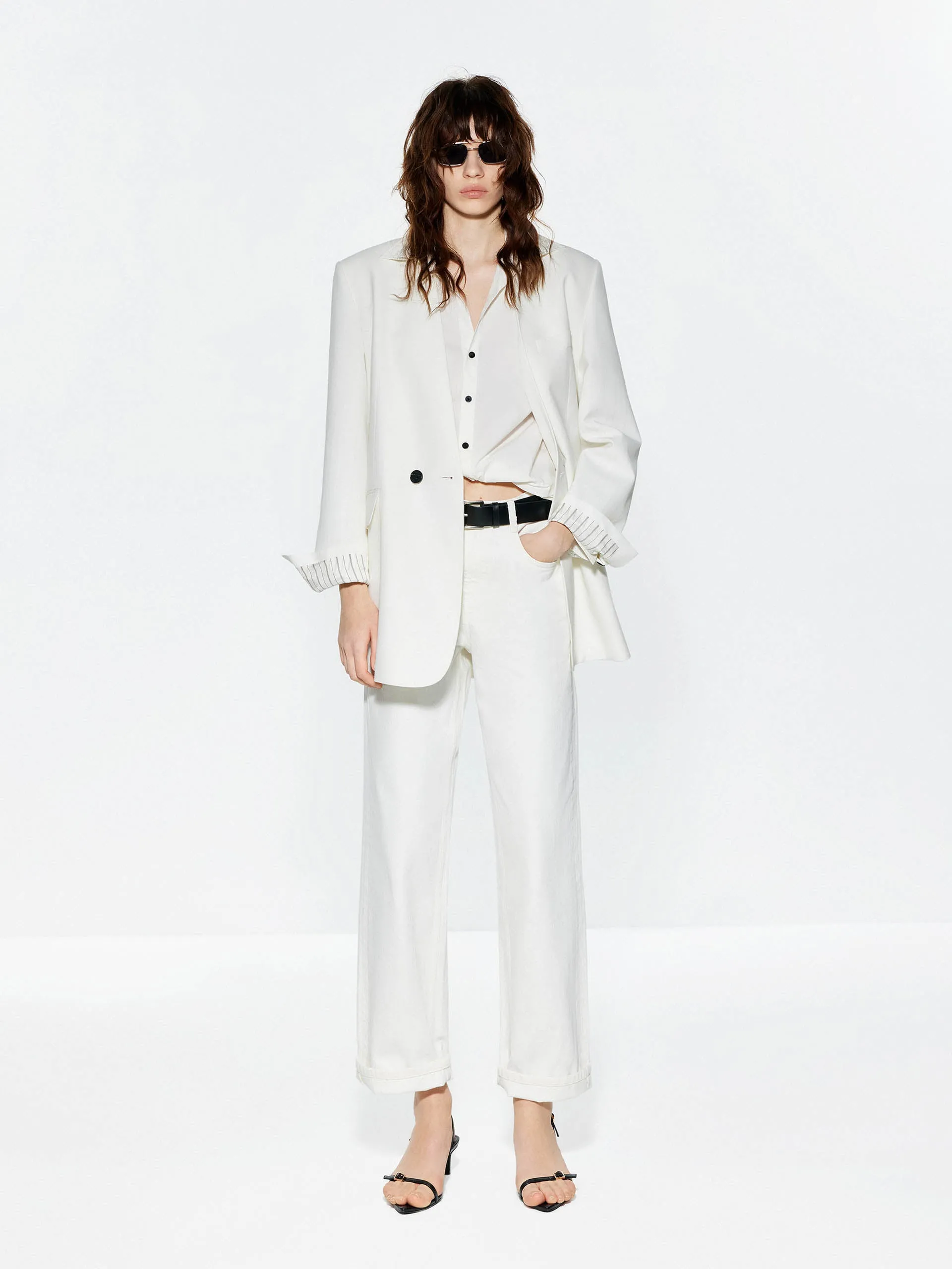 Structured Collarless Blazer sold by Mo&Co product image thumbnail 2