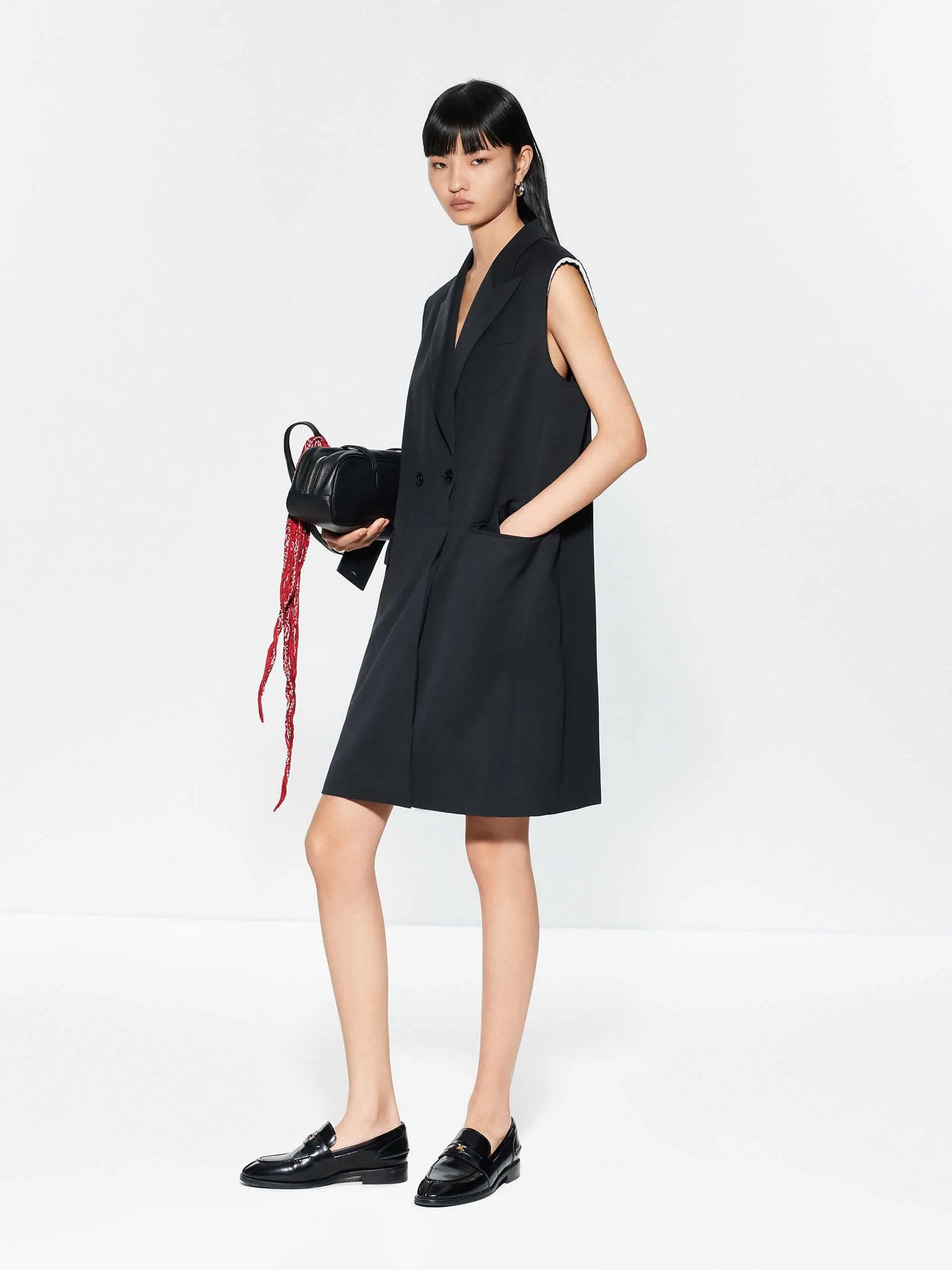 Wool Blend Tailored Dress sold by Mo&Co product image thumbnail 2