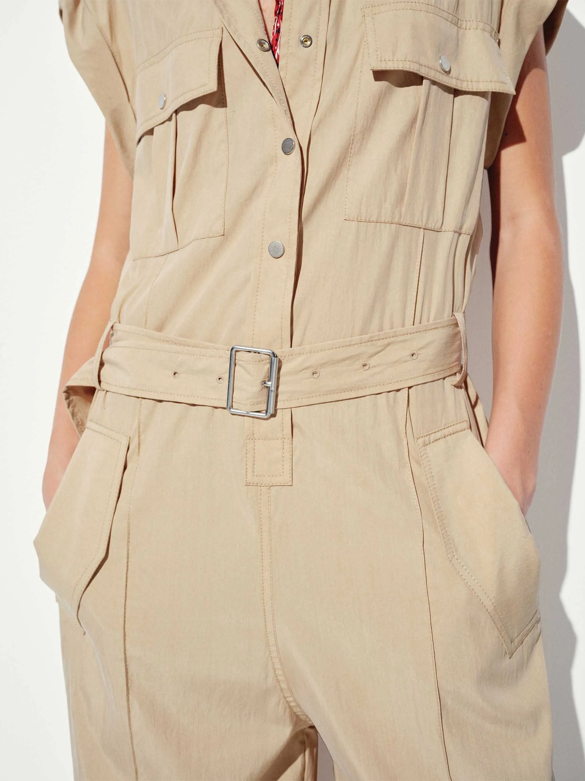 Relaxed Sleeveless Jumpsuit sold by Mo&Co product image thumbnail 5