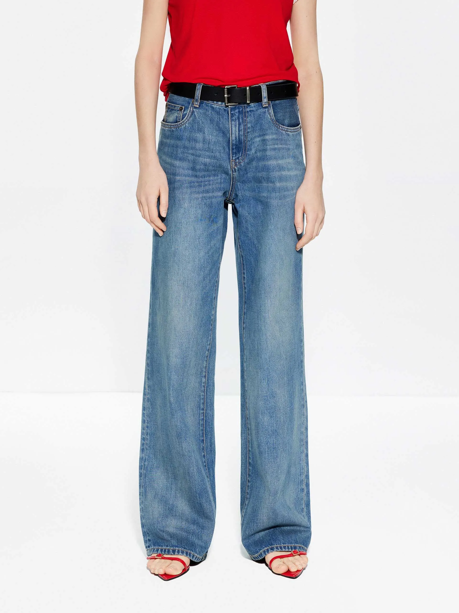 Comfy Cotton Straight Jeans sold by Mo&Co