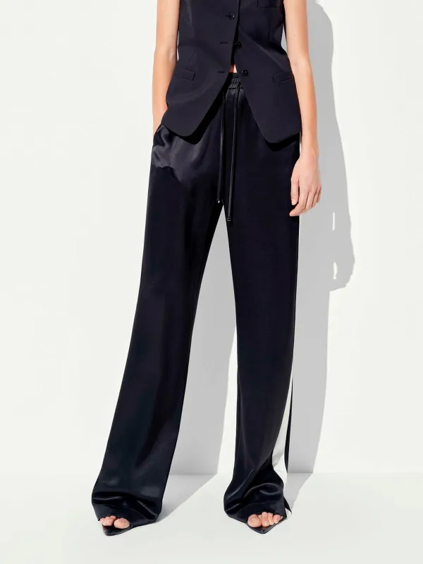 Contrast Drawstring Waist Trousers sold by Mo&Co