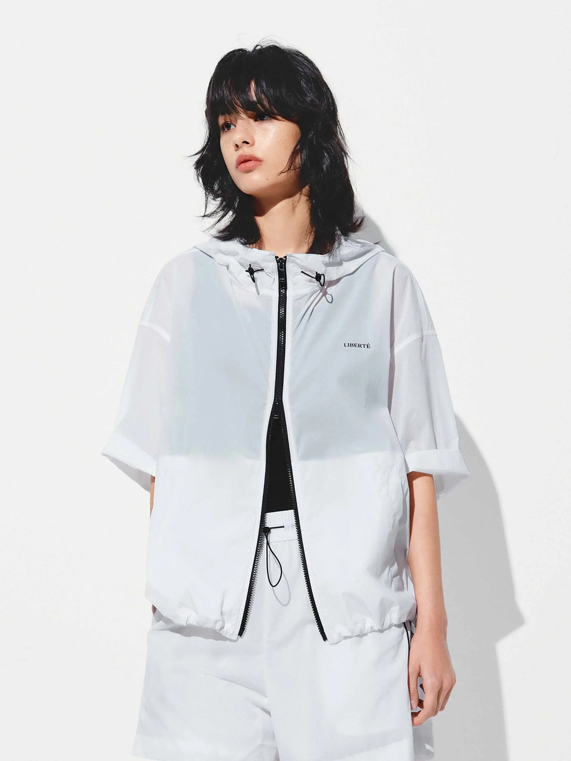 Drawstring Hem Hooded Coat sold by Mo&Co product image thumbnail 3