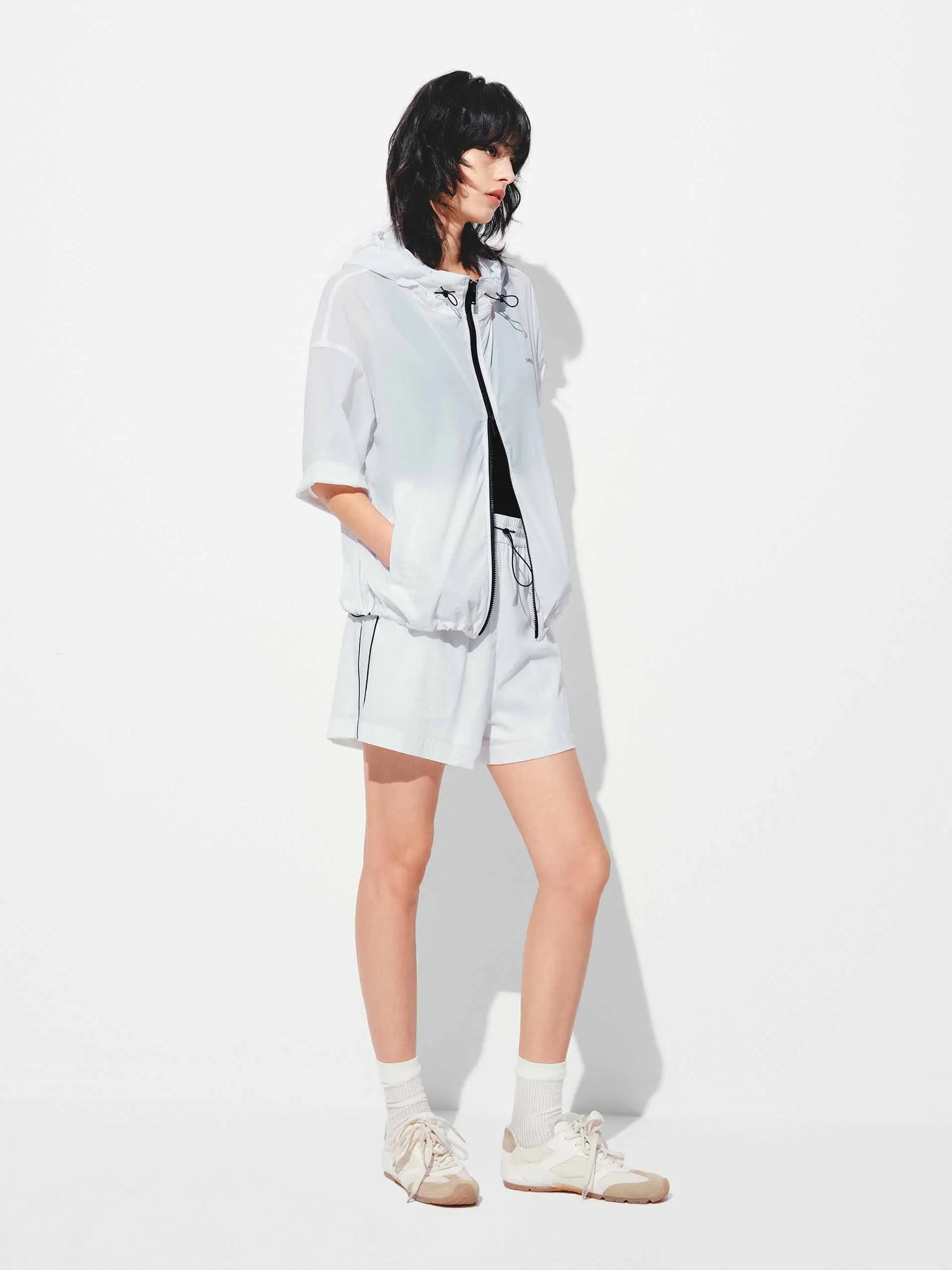 Drawstring Hem Hooded Coat sold by Mo&Co product image thumbnail 2