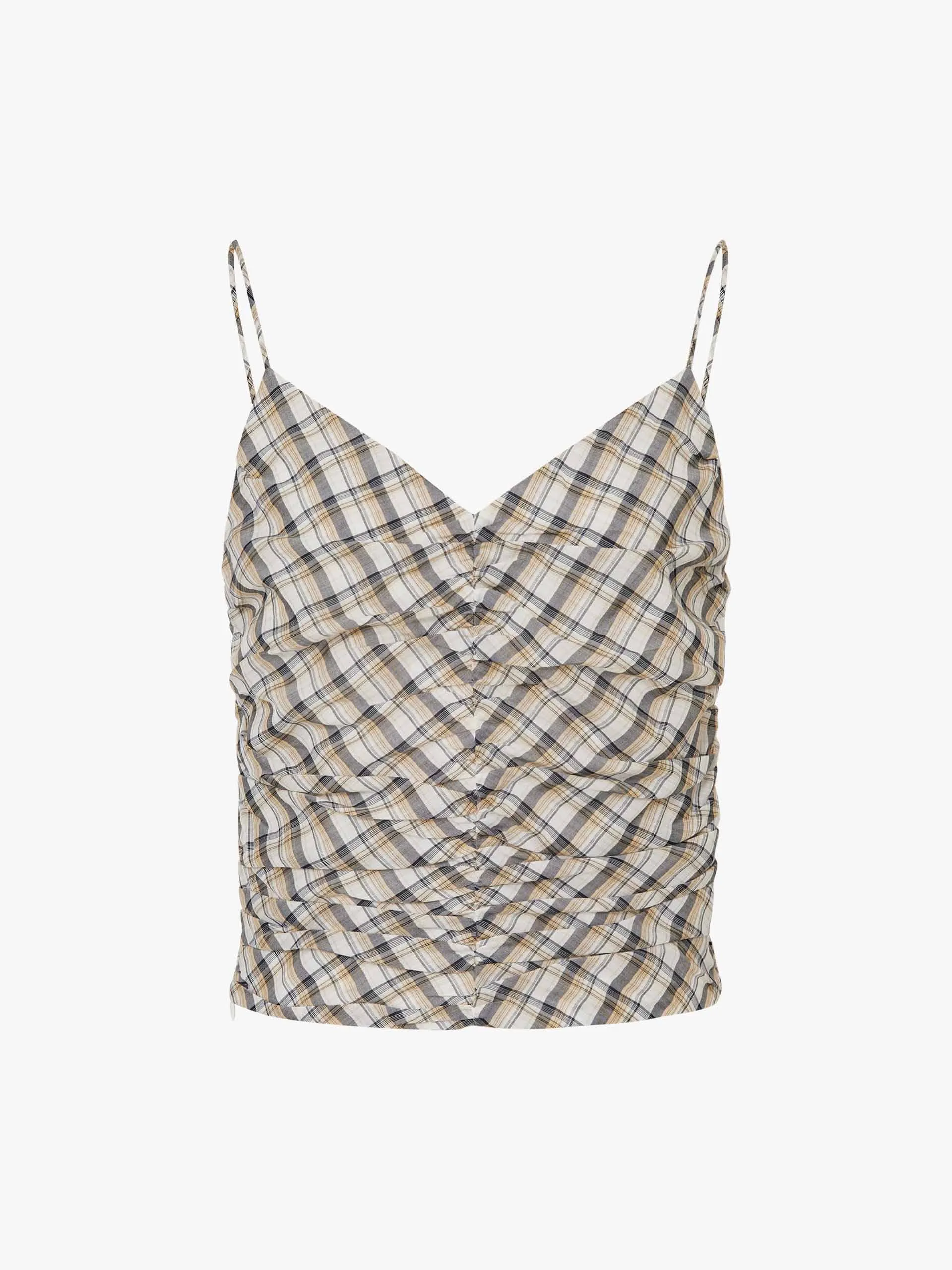 Checked V-neck Cami Top sold by Mo&Co product image thumbnail 5