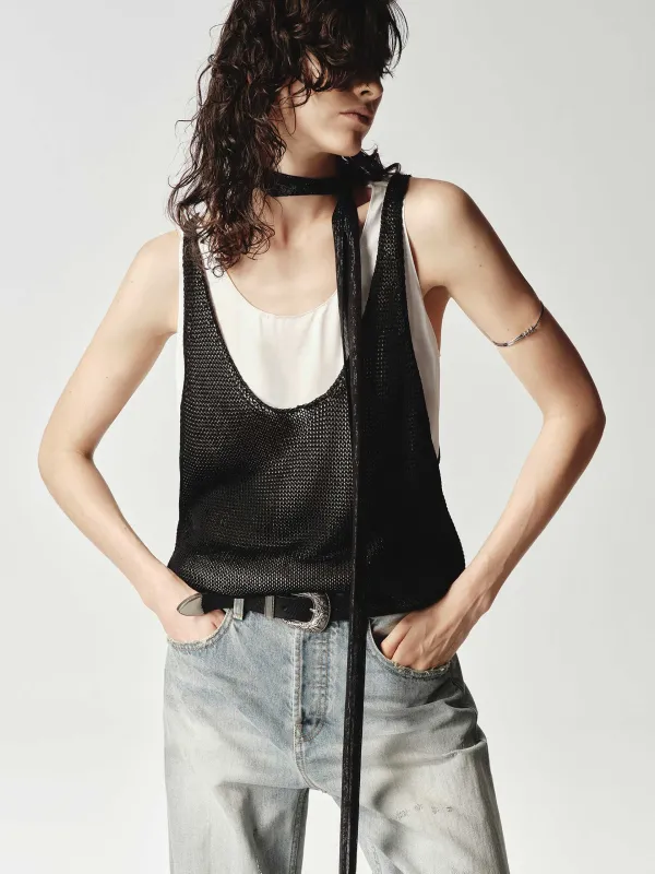 Two Piece Contrast Top sold by Mo&Co