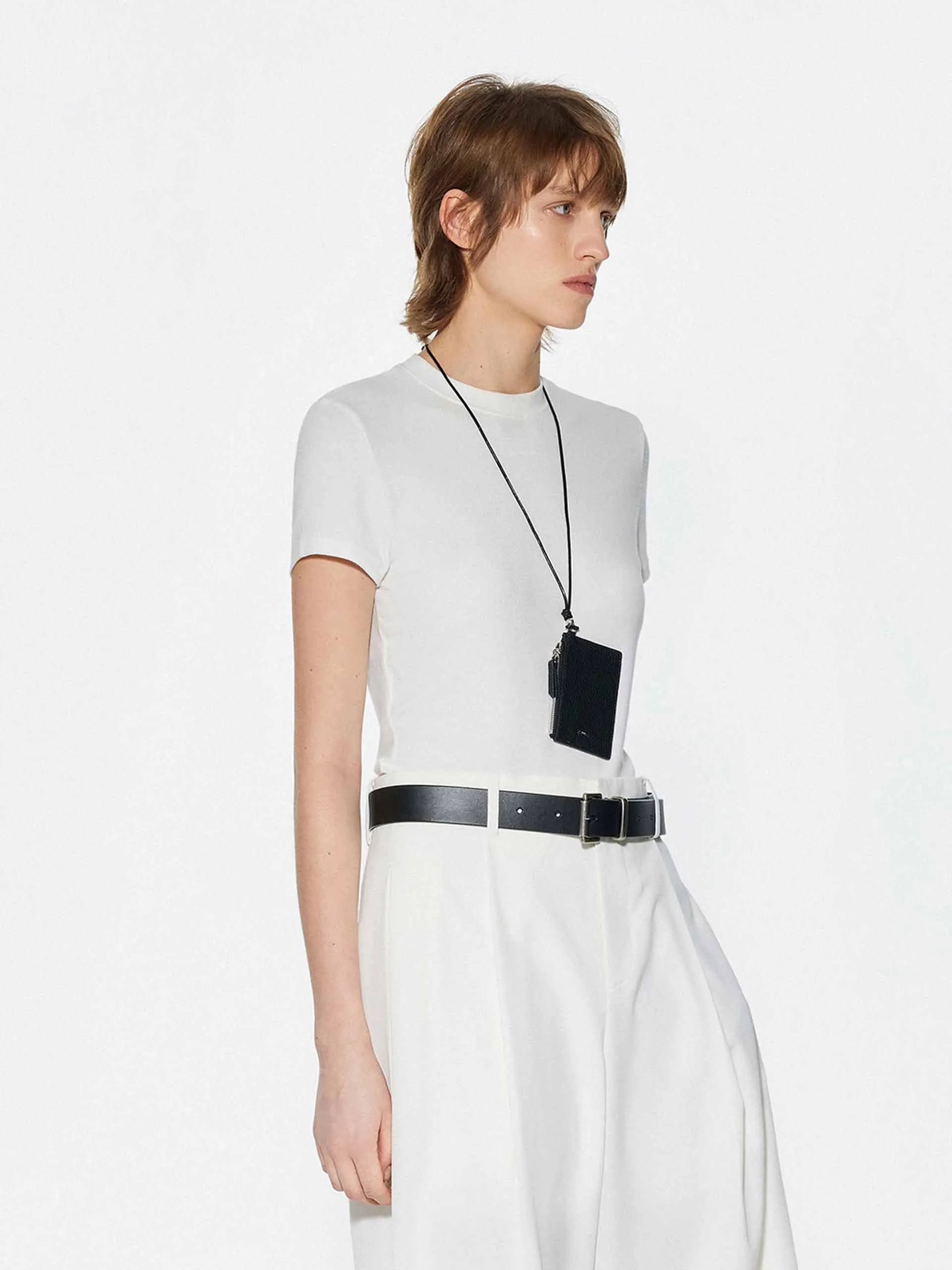 Pure Color Slim Fit T-shirt sold by Mo&Co product image thumbnail 3