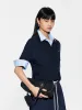 Ribbed Hem Knitted Top sold by Mo&Co